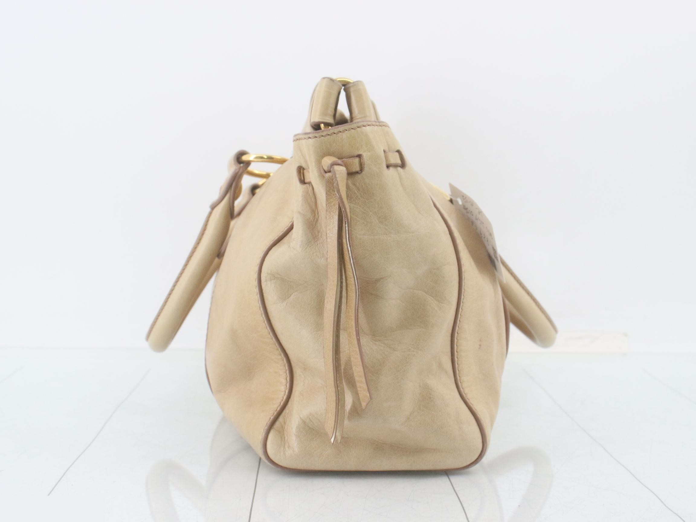 Other lines: Bags - 2-way bag with long strap, leather, beige — view 4