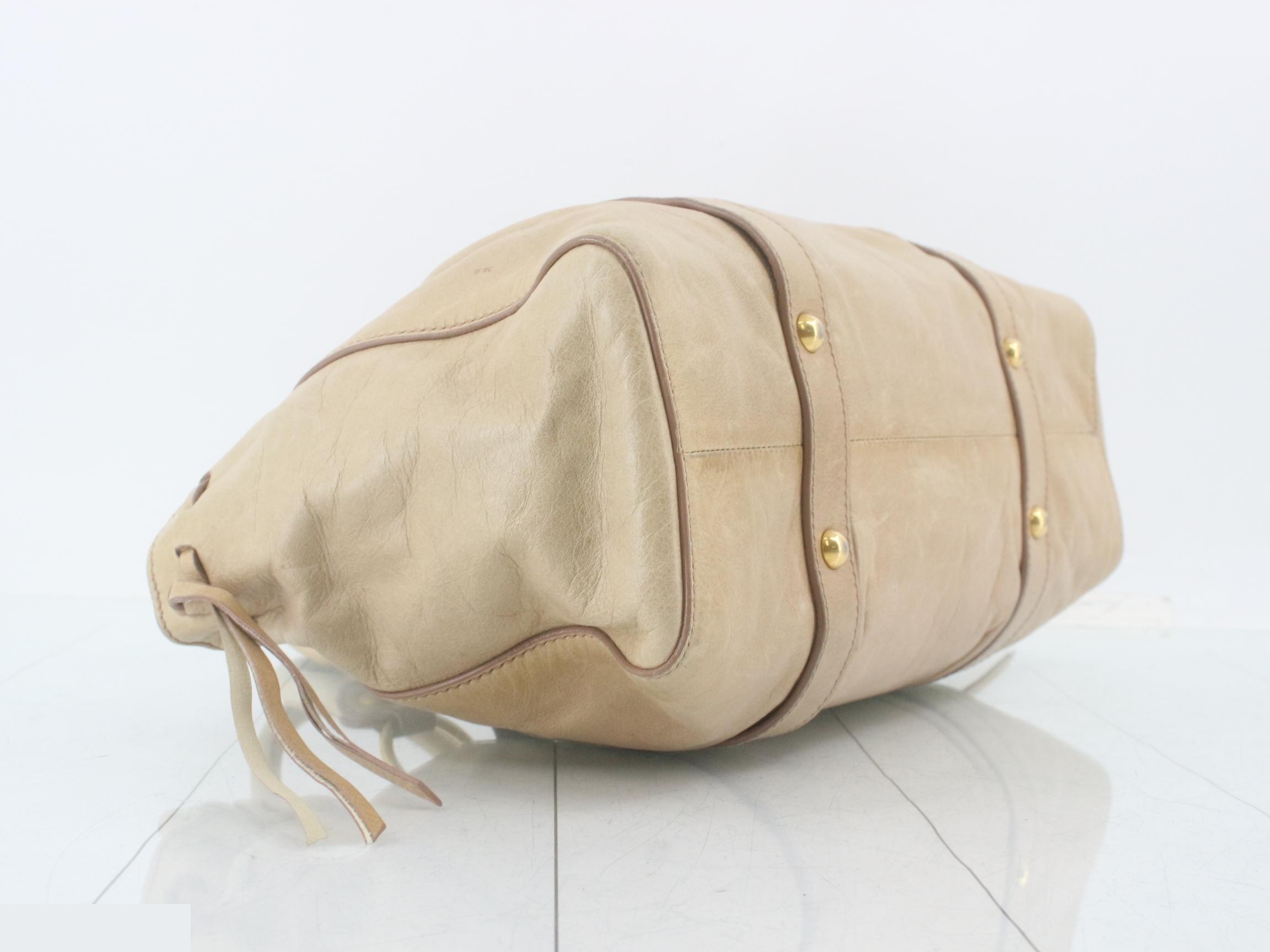 Other lines: Bags - 2-way bag with long strap, leather, beige — view 5
