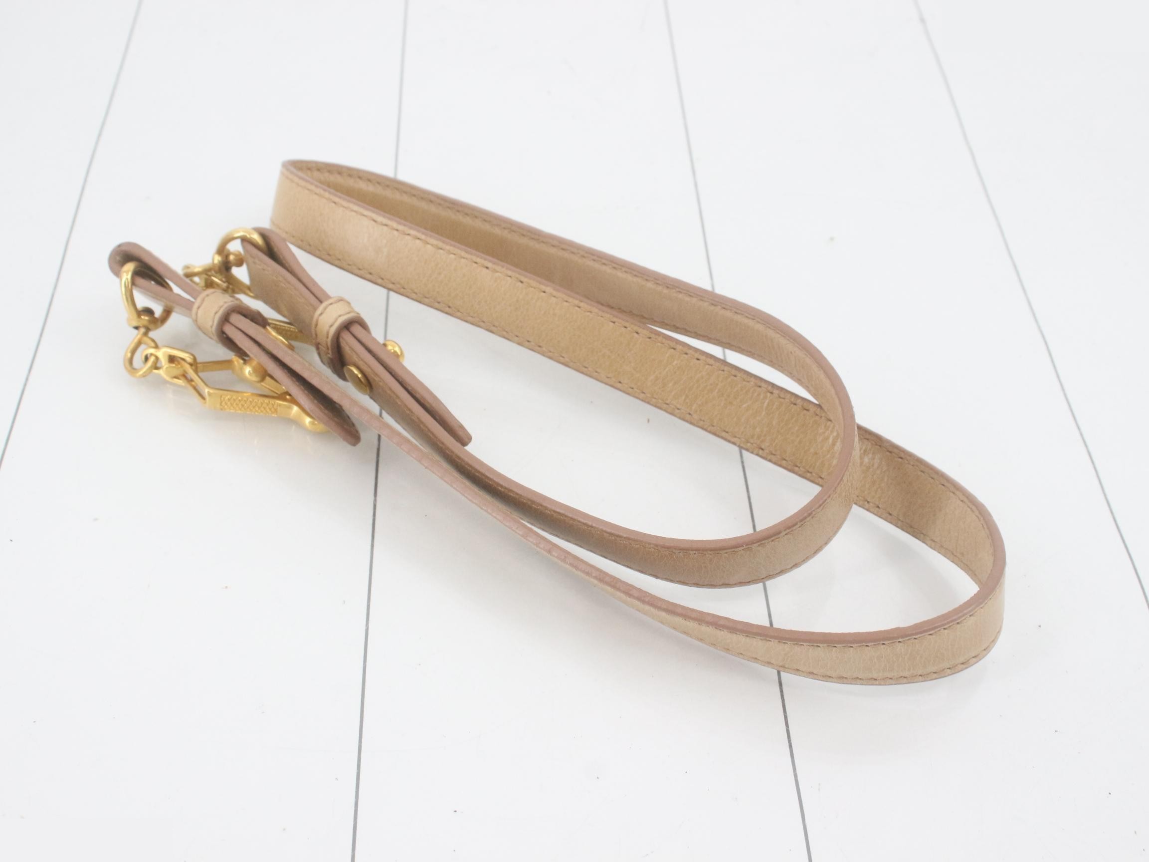 Other lines: Bags - 2-way bag with long strap, leather, beige — view 7