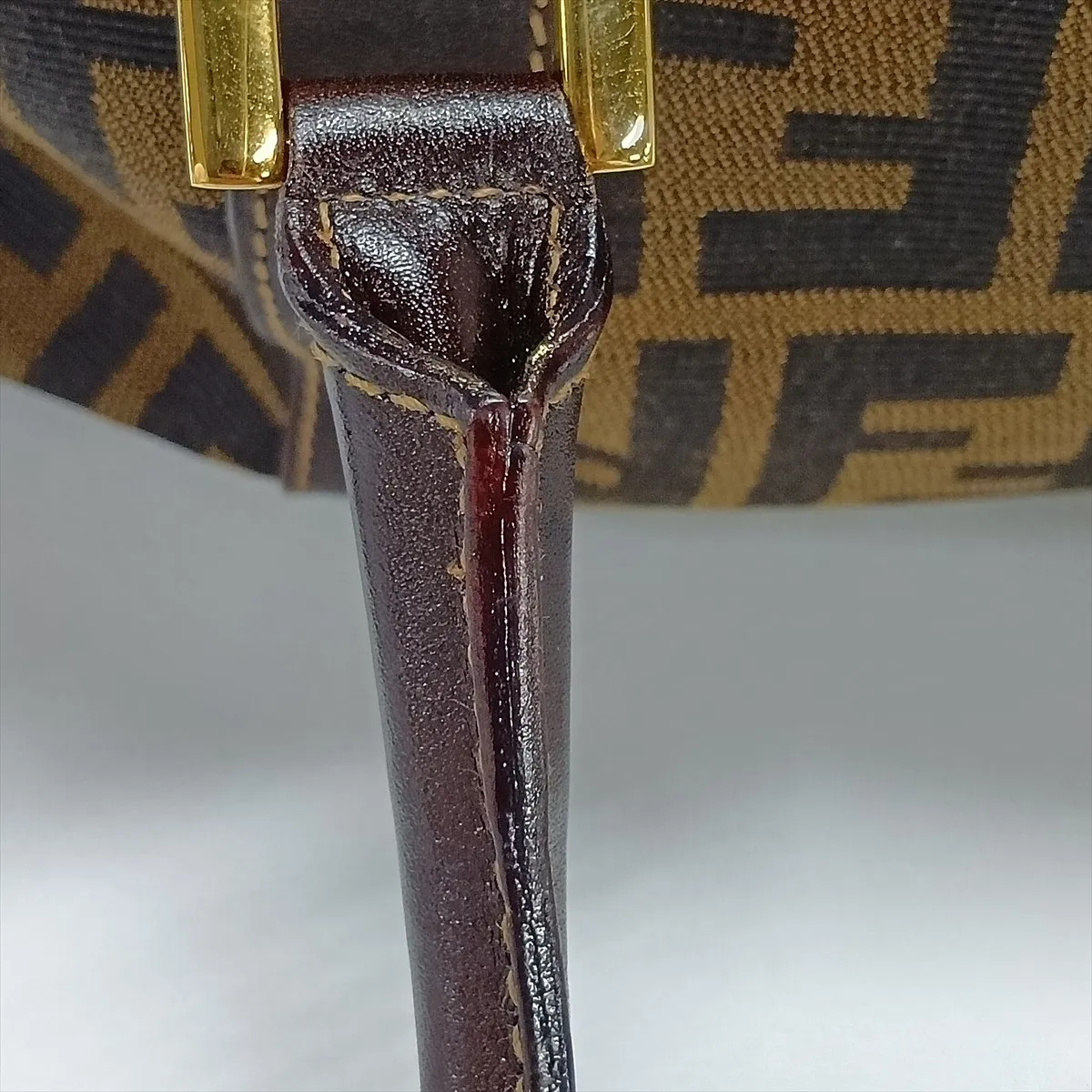 Zucca 26415 Canvas x Leather Handbag Brown — view 11