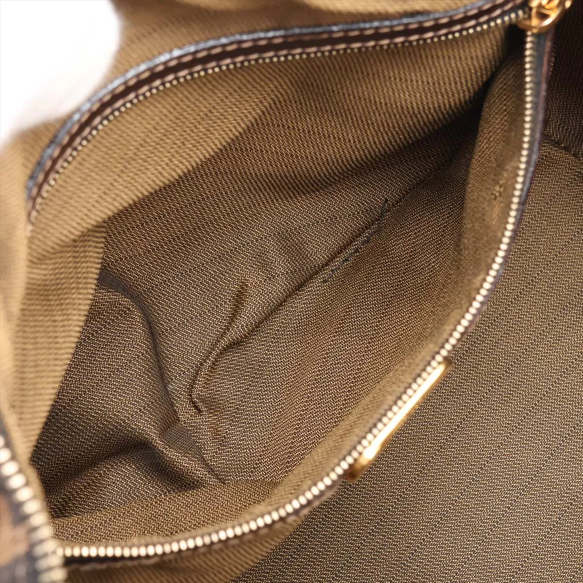Zucca 26415 Canvas x Leather Handbag Brown — view 8