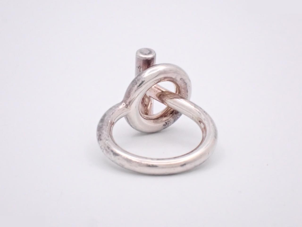 Echappé ring, stamped 52, actual size #10, Ag925/9.1g — view 2