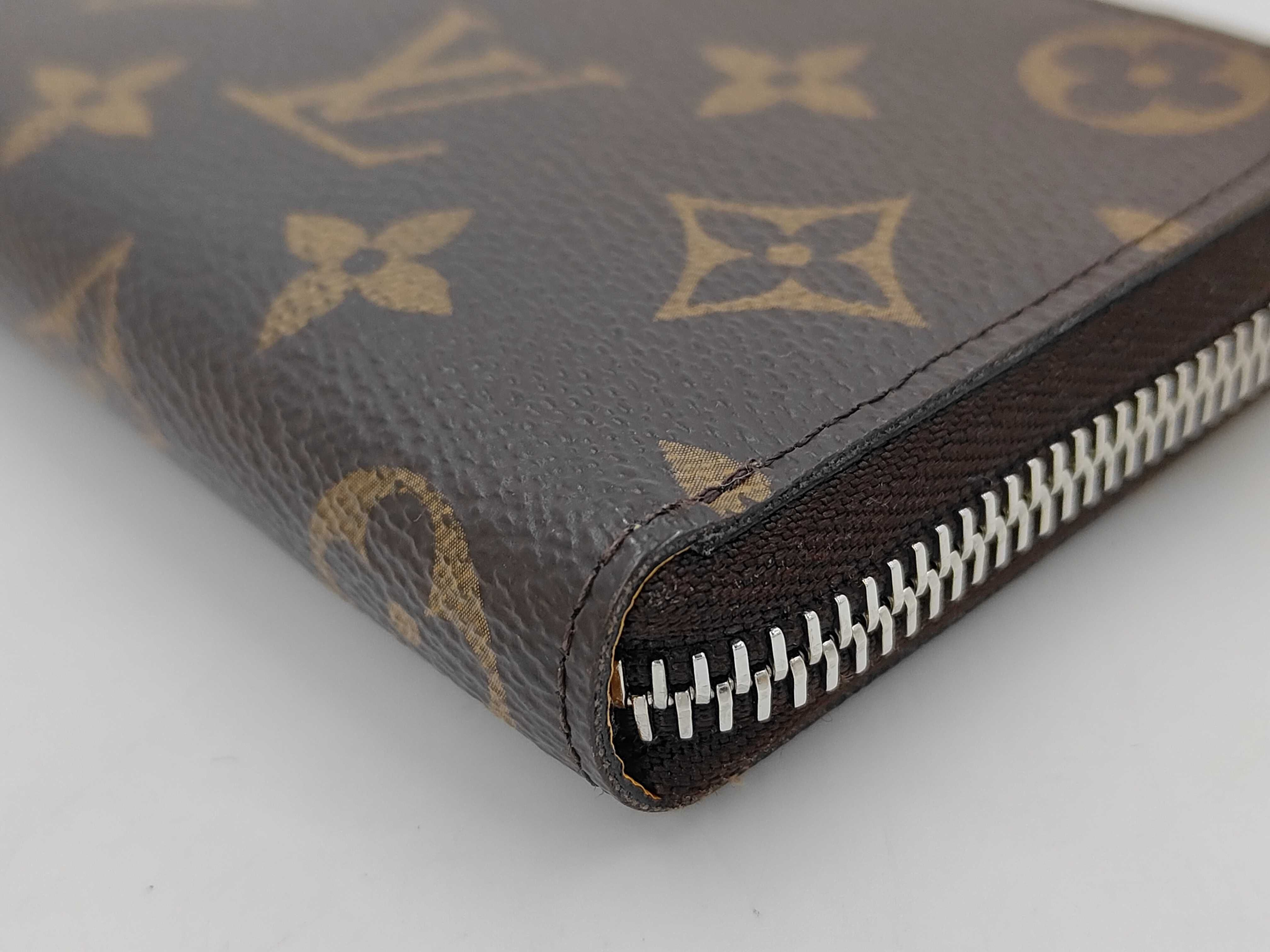 M60744 Portefeuille Clemence Mimosa Monogram Round Zip Long Wallet RFID Wallet — view 7