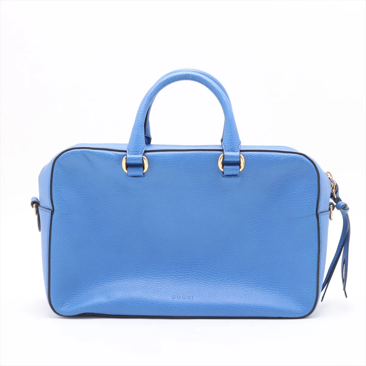 leather 2WAY handbag blue 453564 — view 2