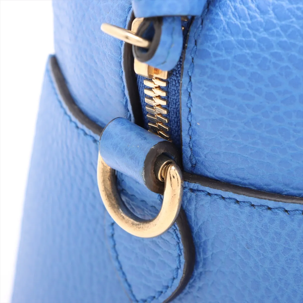 leather 2WAY handbag blue 453564 — view 12