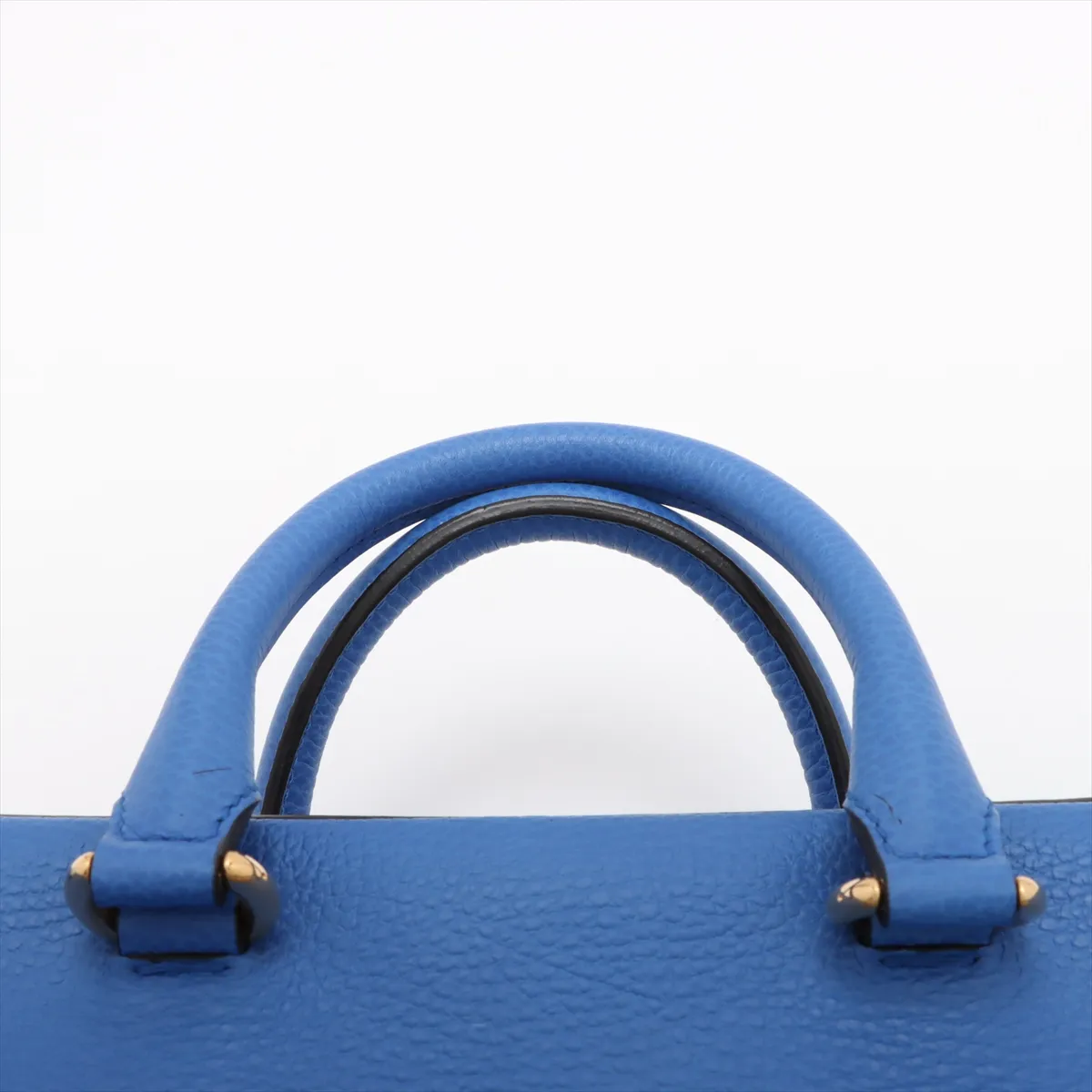leather 2WAY handbag blue 453564 — view 6