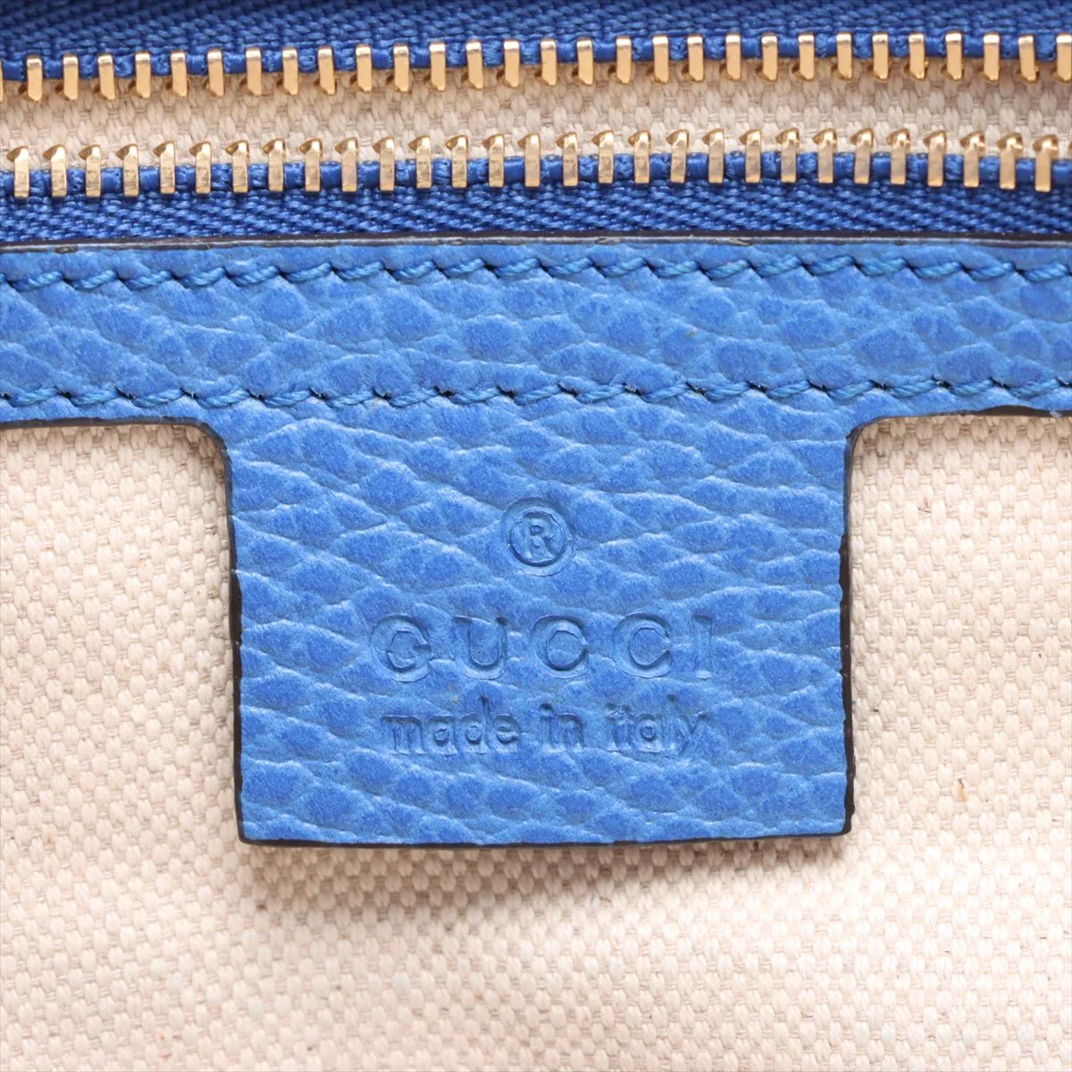 leather 2WAY handbag blue 453564 — view 10