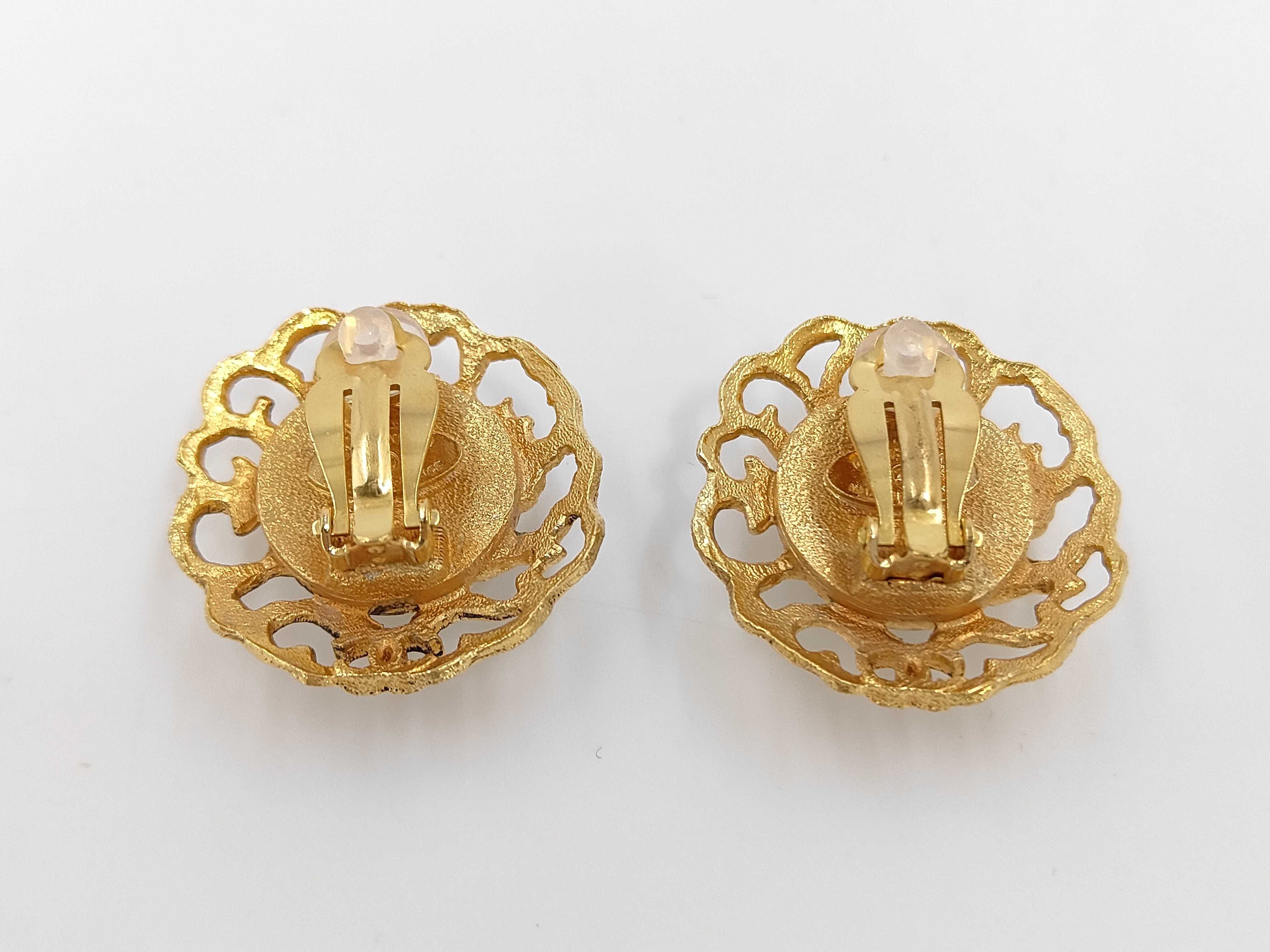 Pearl Gold Earrings — view 2