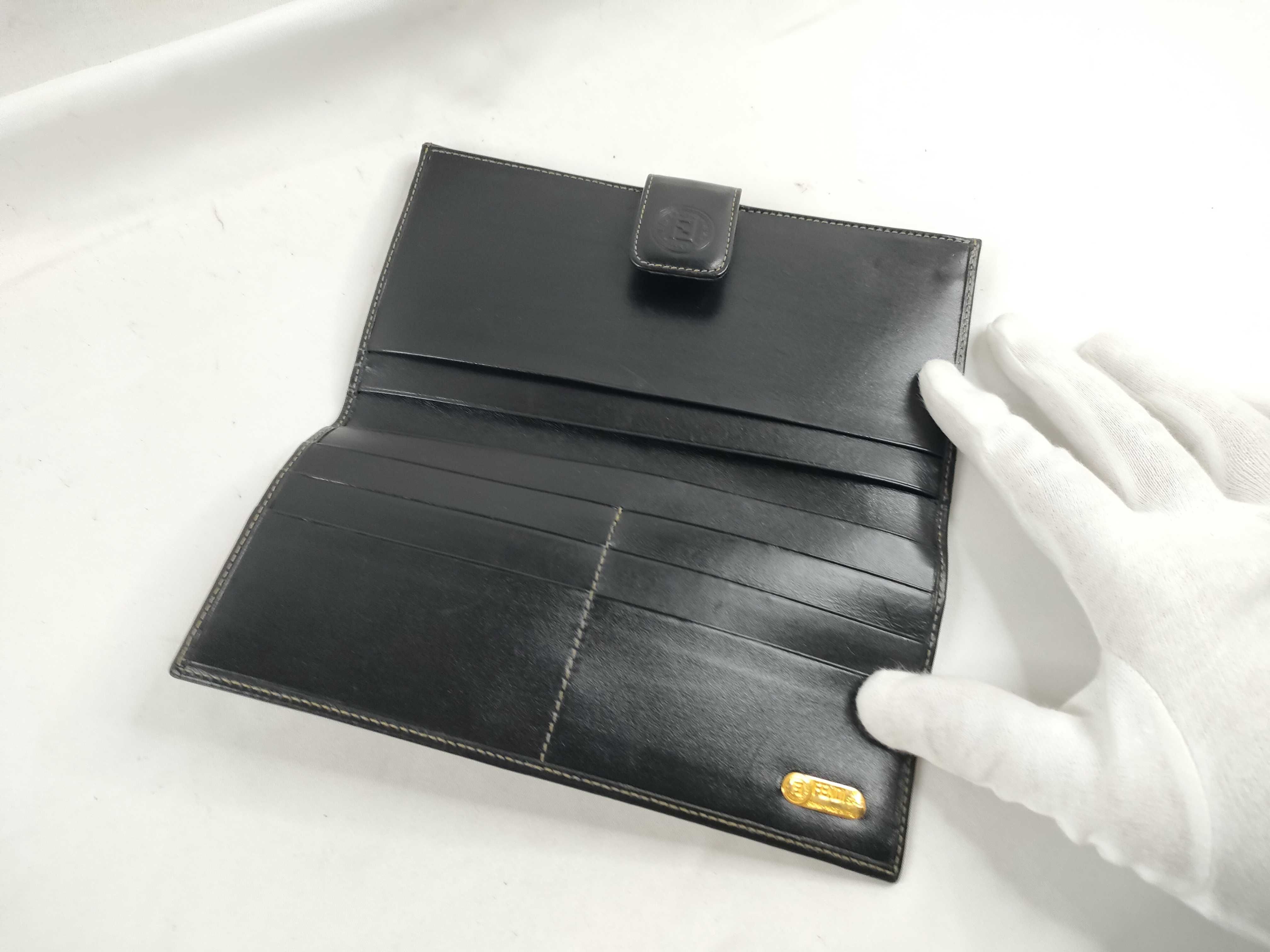 Leather Long Wallet 2804 01339 Black — view 8