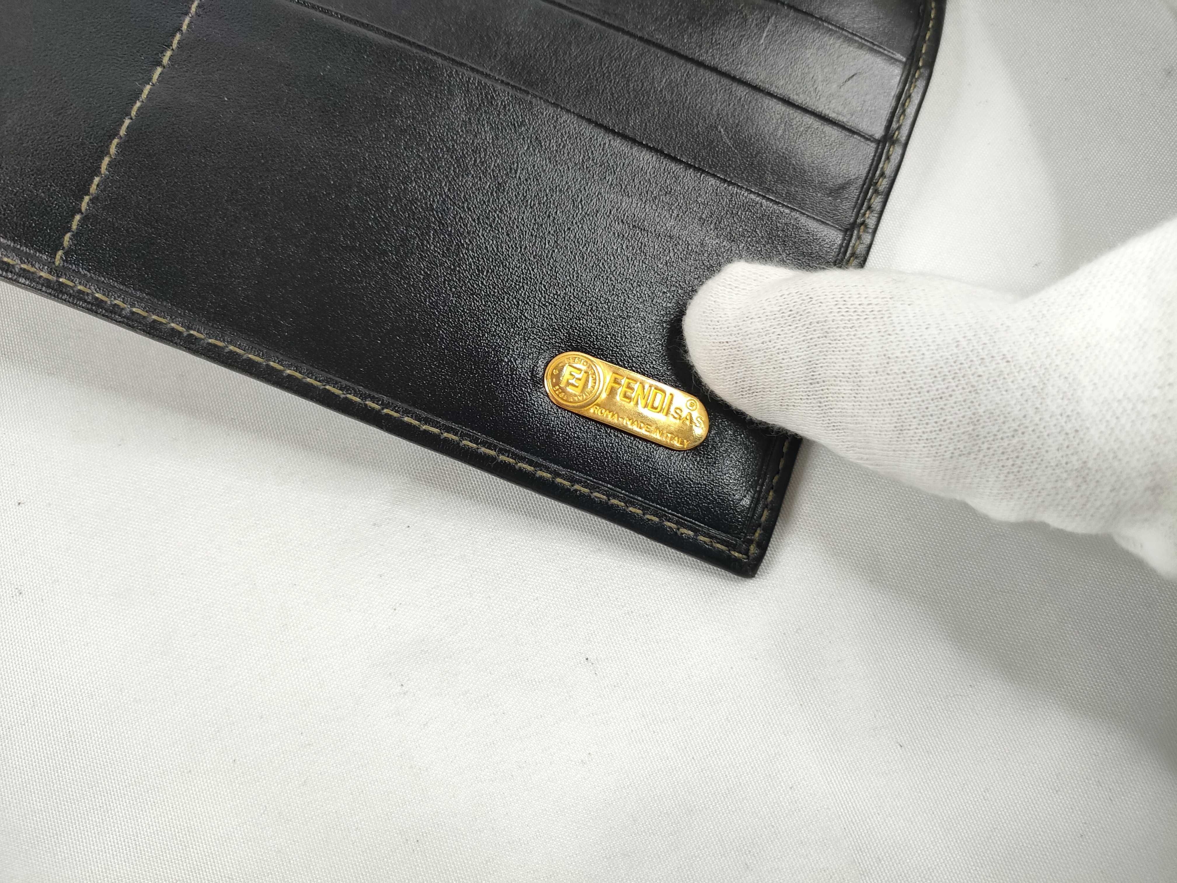 Leather Long Wallet 2804 01339 Black — view 9