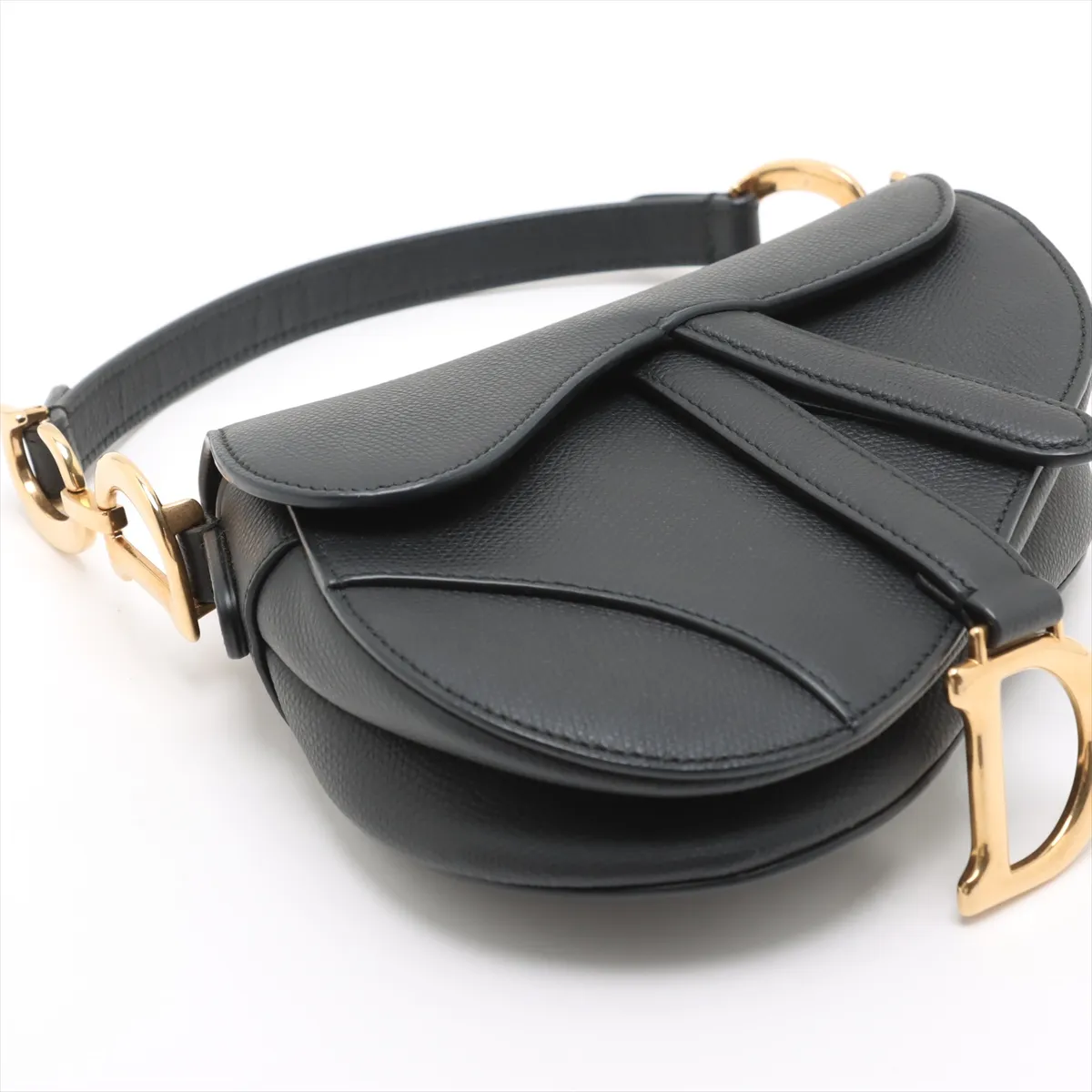 Saddle Leather Handbag Black — view 4