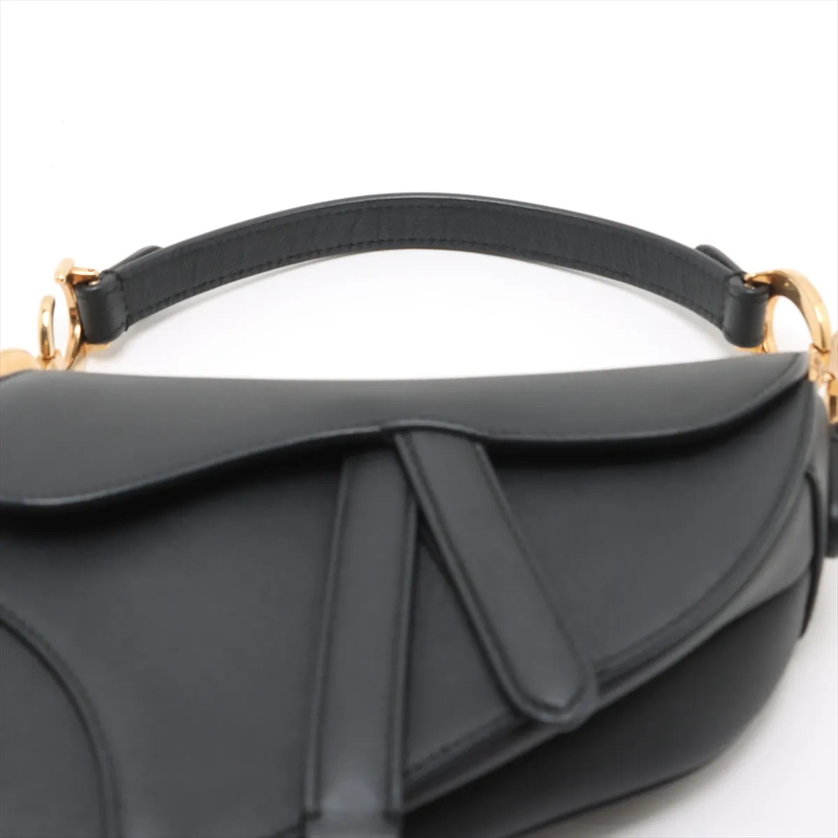 Saddle Leather Handbag Black — view 6