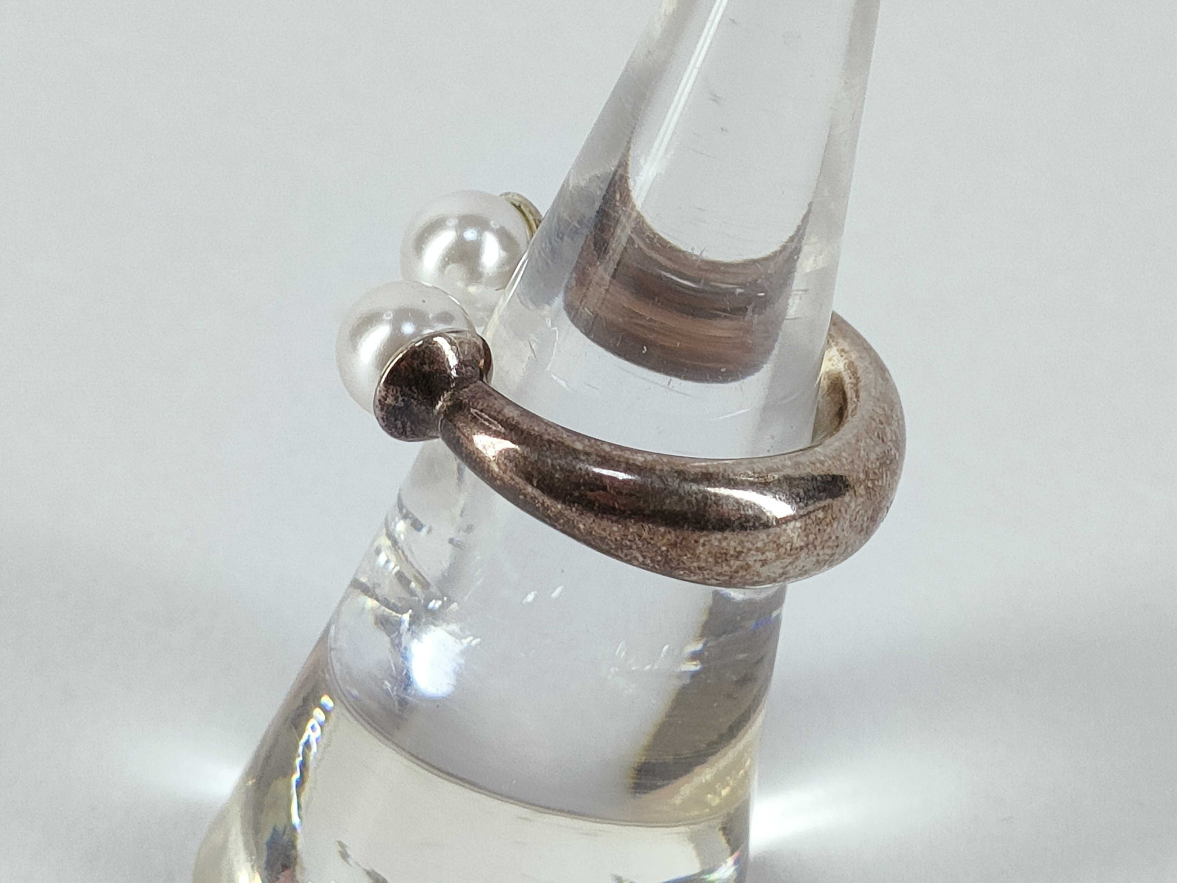 Tribal Pearl Ring, Size S — view 2
