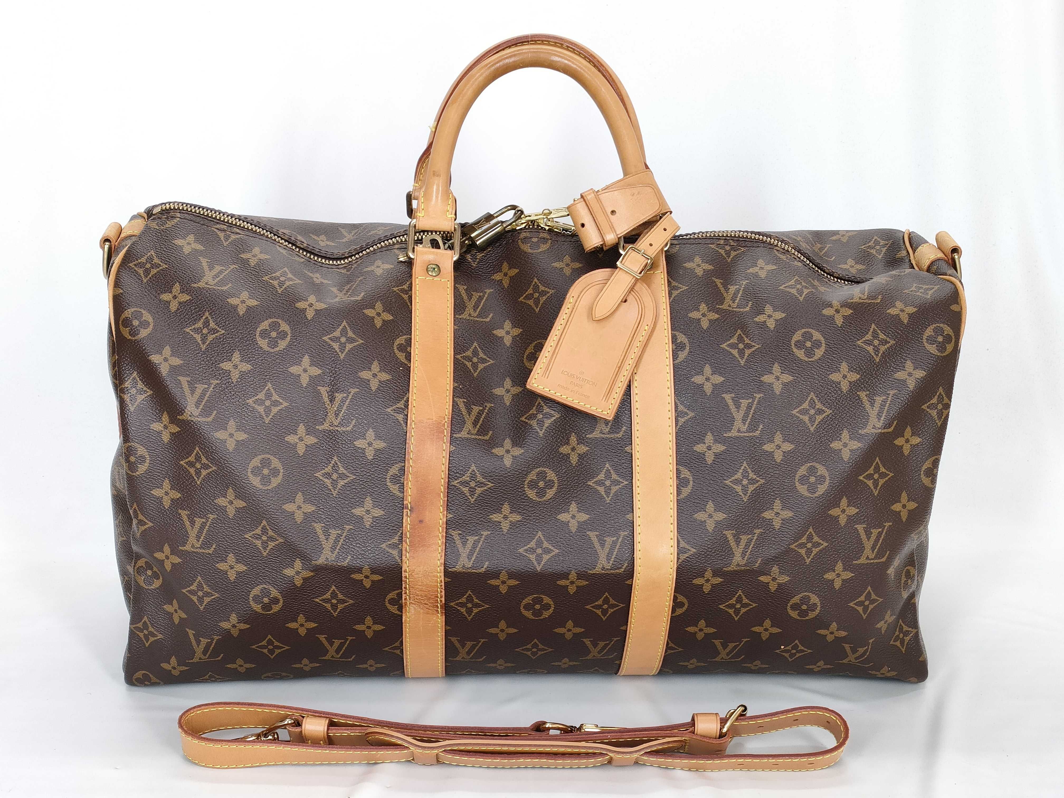Monogram Keepall Bandoulière 50 M41416 TH1905 Brown Boston Bag