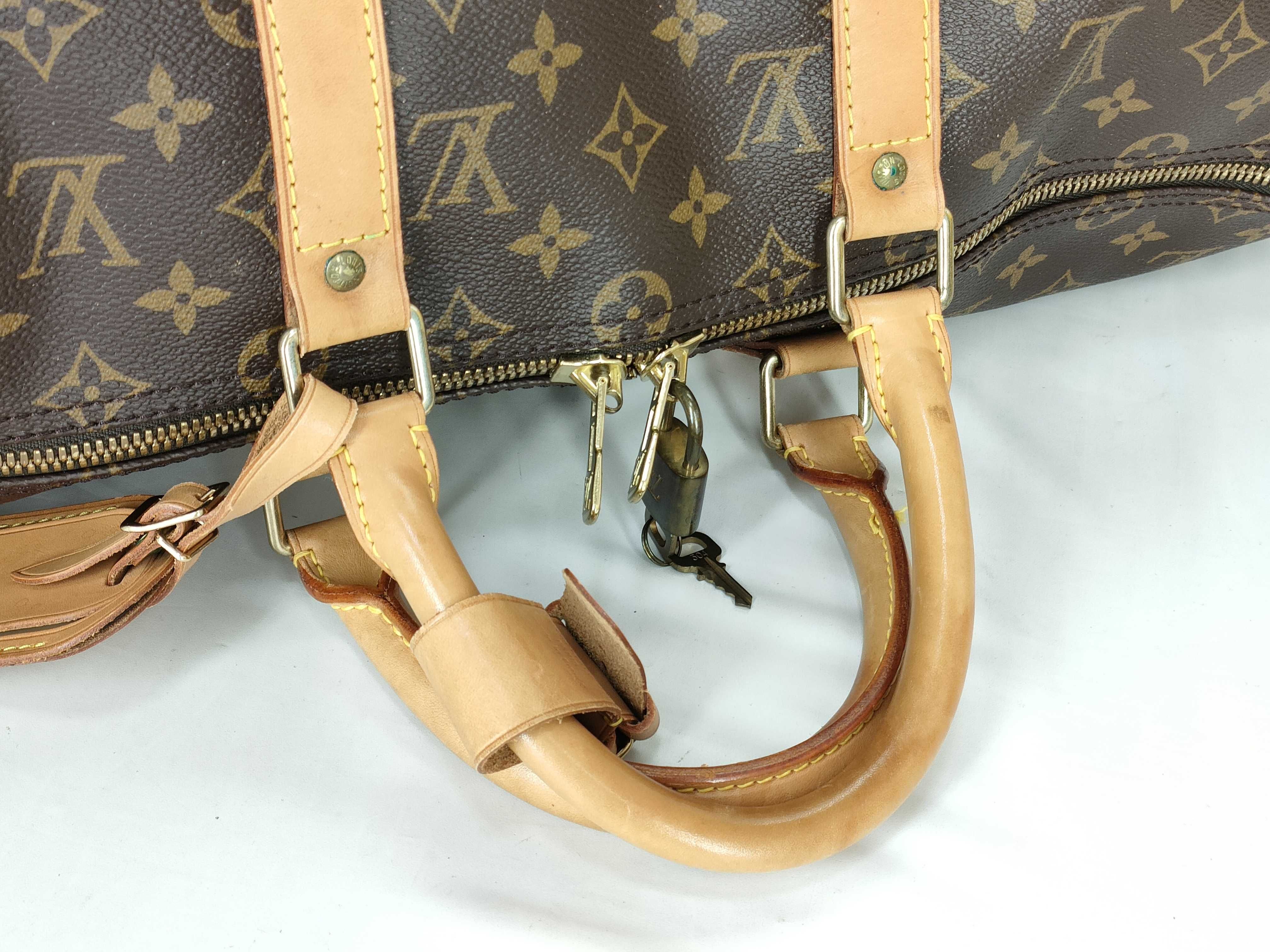 Monogram Keepall Bandoulière 50 M41416 TH1905 Brown Boston Bag — view 3