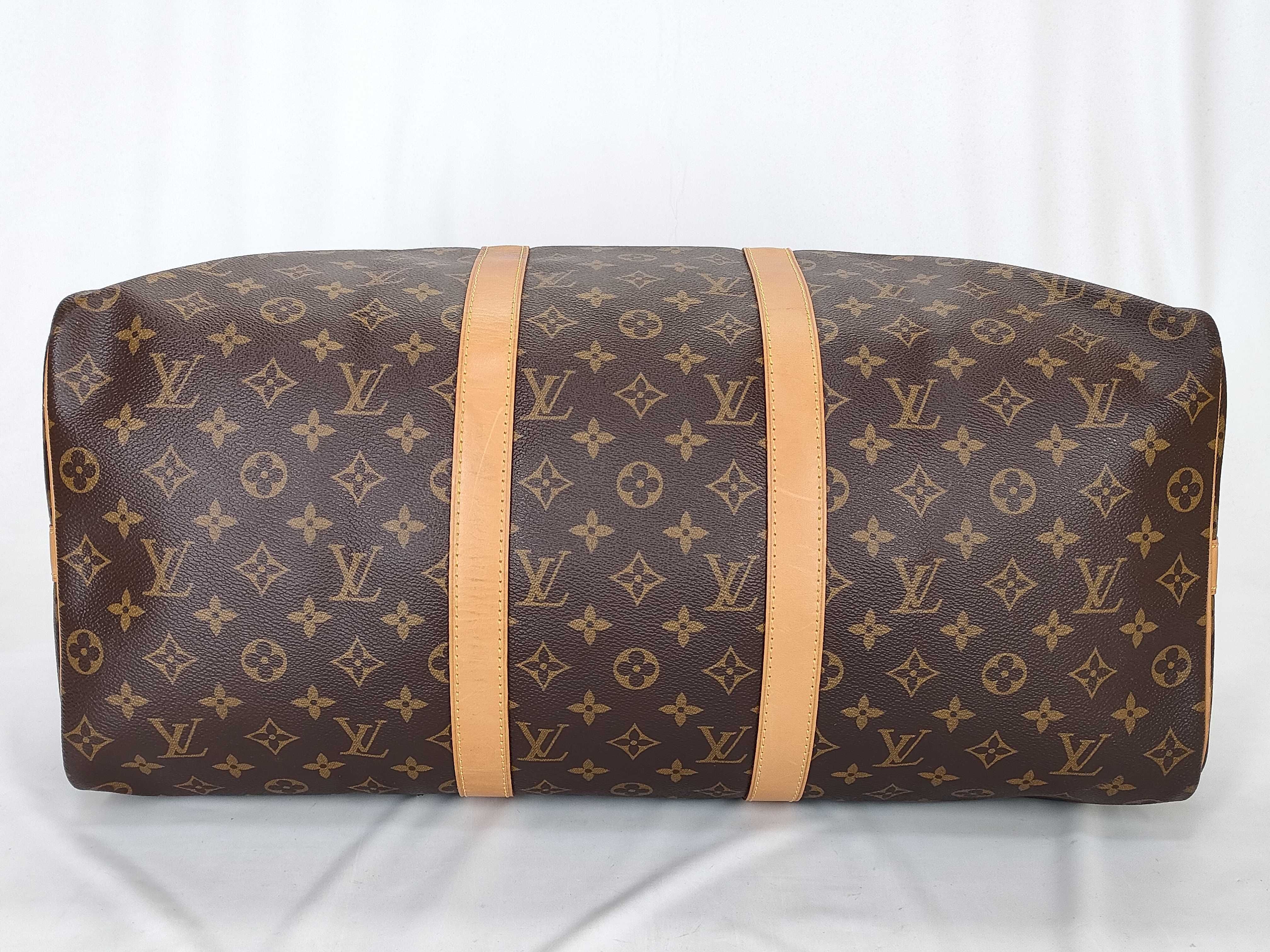 Monogram Keepall Bandoulière 50 M41416 TH1905 Brown Boston Bag — view 9