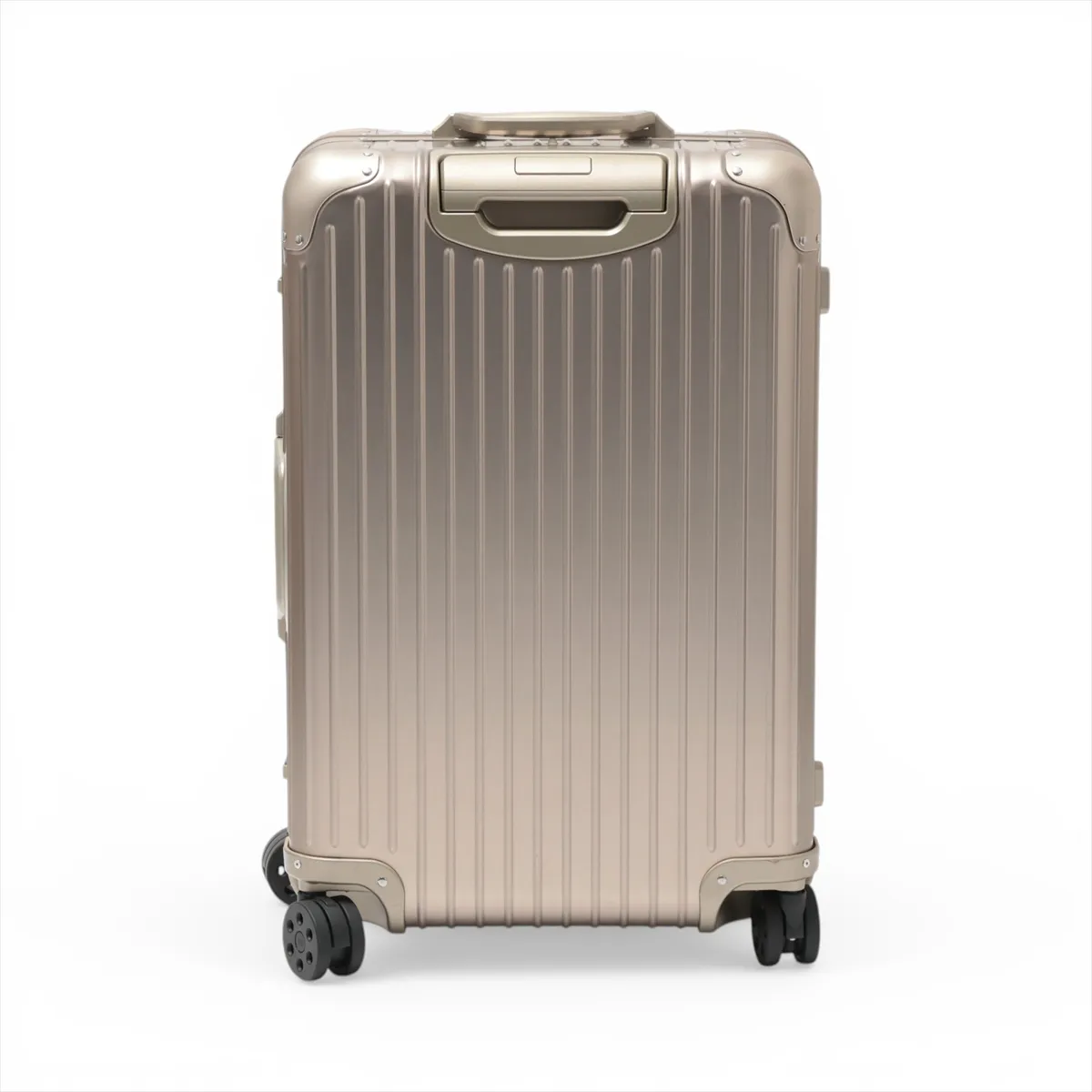 [Individually packaged] Rimowa Check-in M Aluminum Carry-on Suitcase, Gold, PIN code 000 — view 2