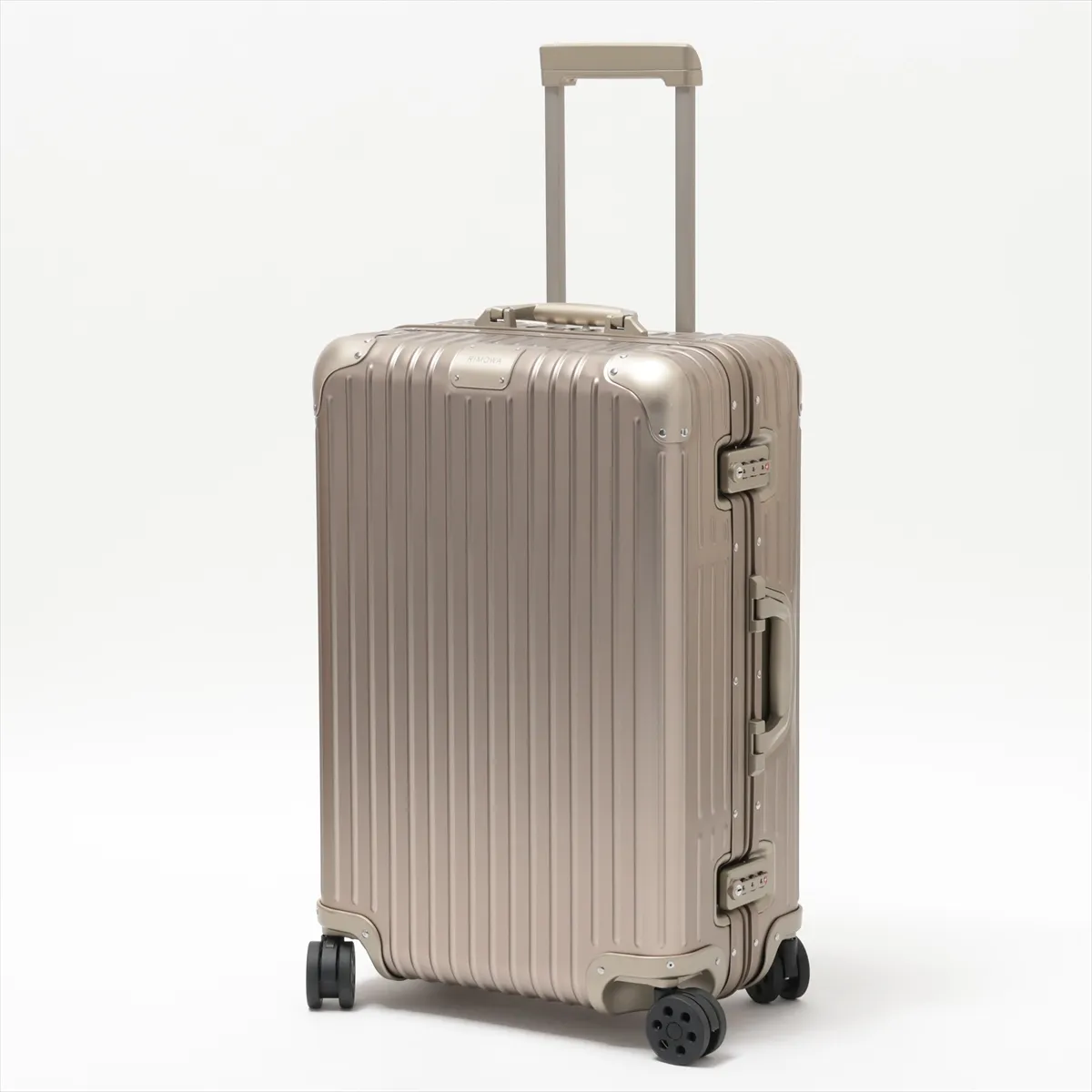 [Individually packaged] Rimowa Check-in M Aluminum Carry-on Suitcase, Gold, PIN code 000 — view 10