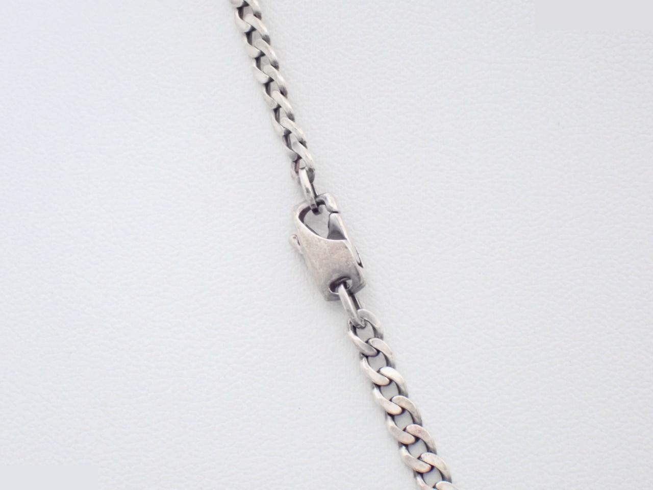 Cutout G Ring Necklace, Chain approx. 44cm, Ag925/16.2g — view 2