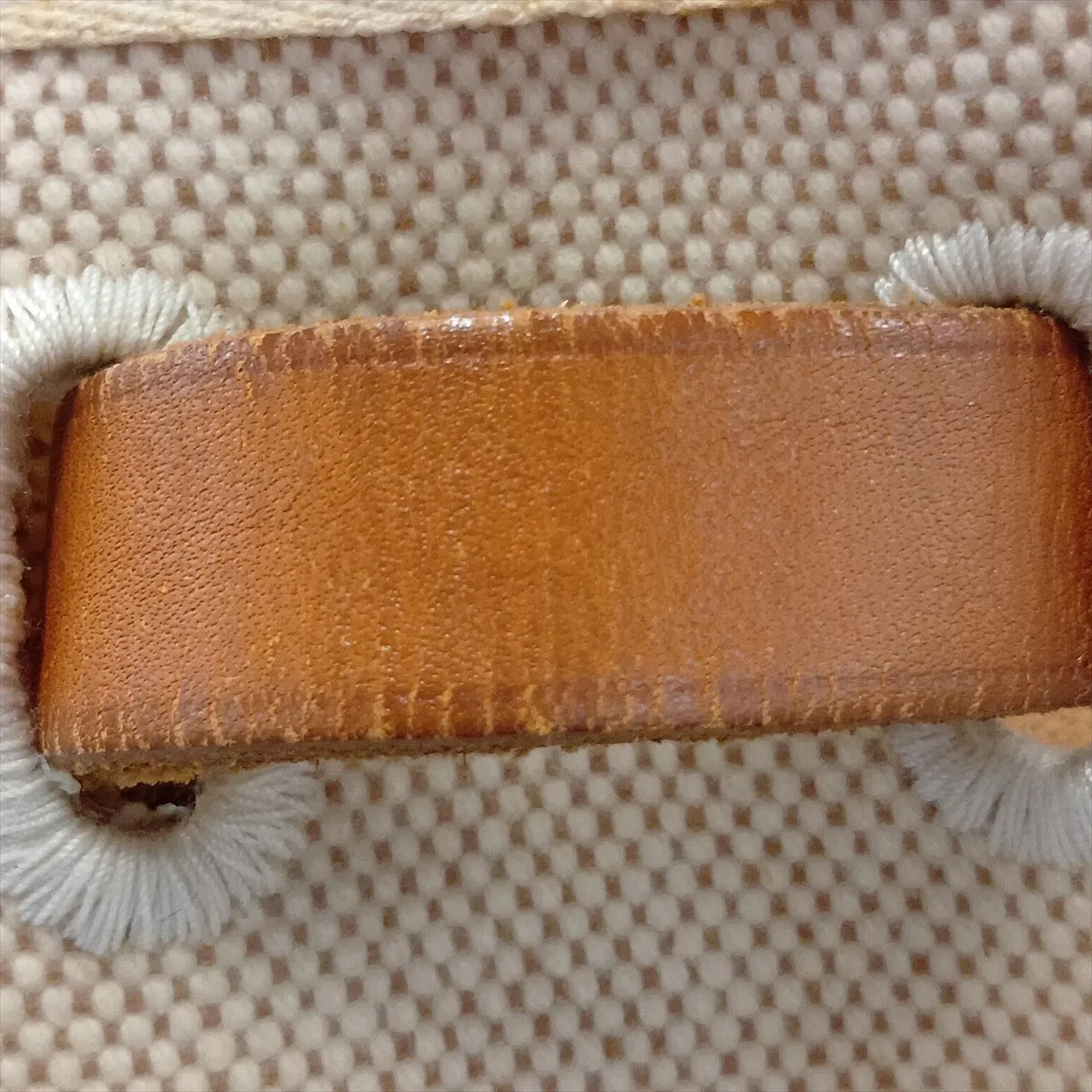 Herbag Ad PM Toile H x Vache Hunter Beige Silver Hardware D: 2000 — view 15
