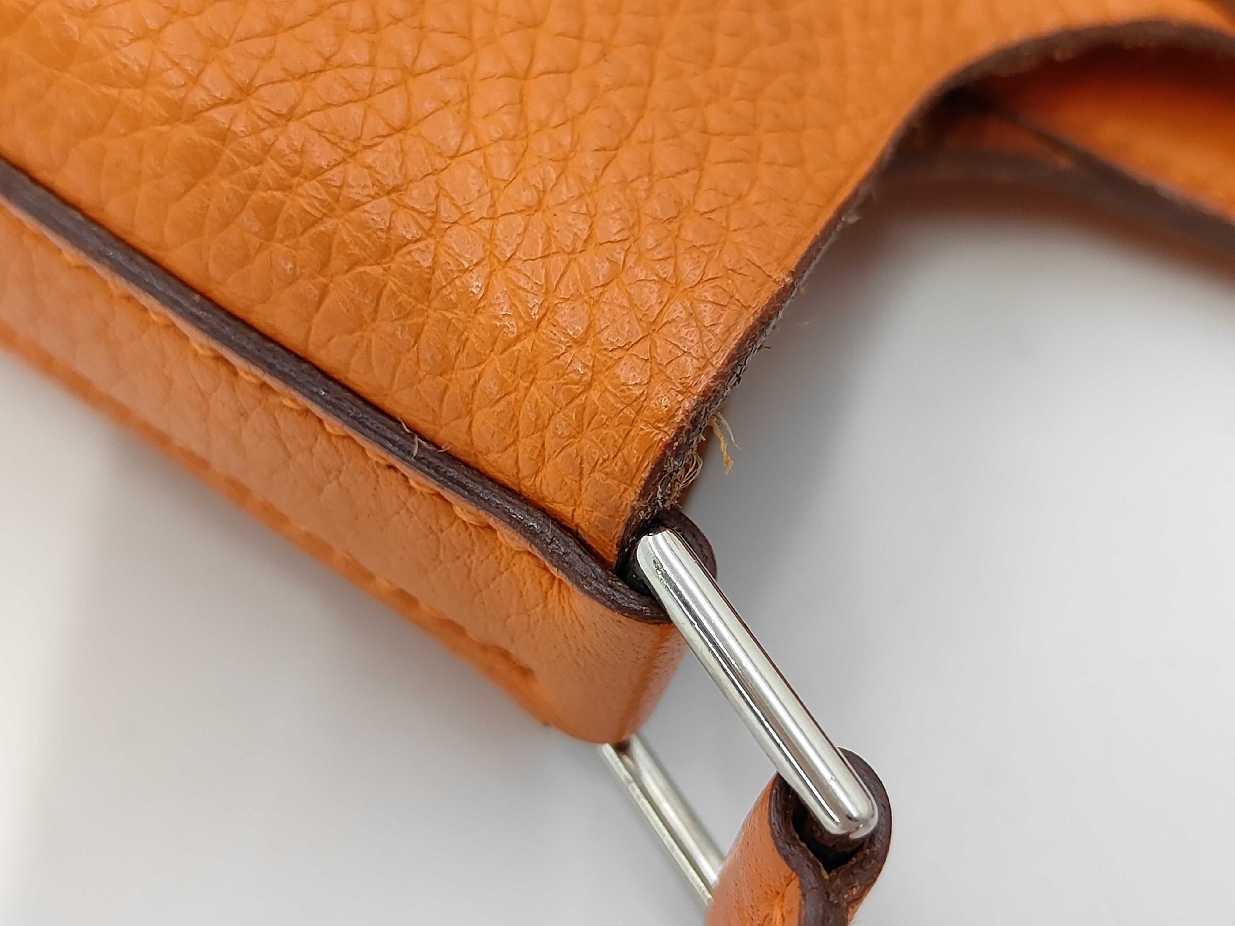 Picotin PM Taurillon Clemence Orange Handbag G — view 7