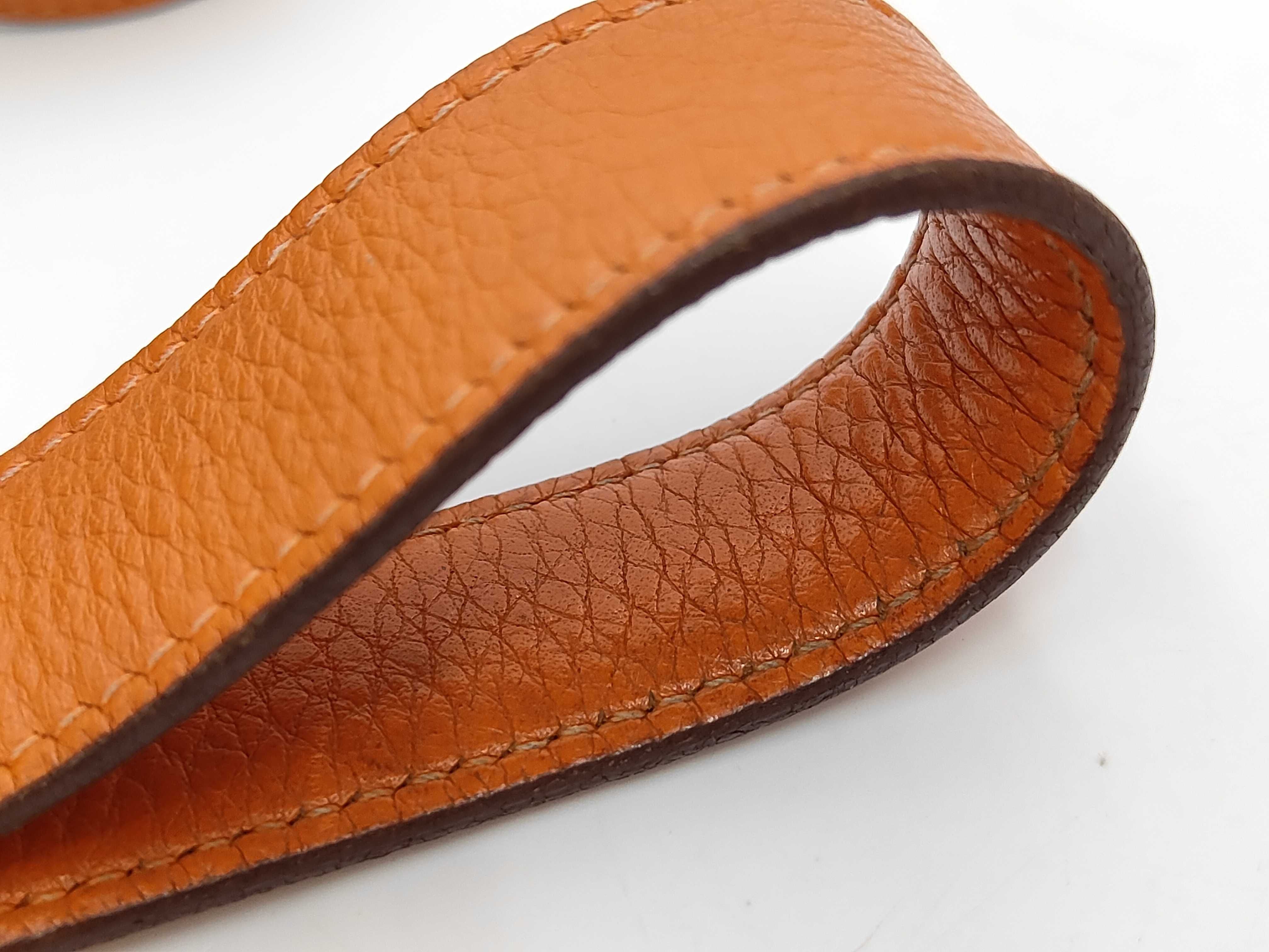 Picotin PM Taurillon Clemence Orange Handbag G — view 8