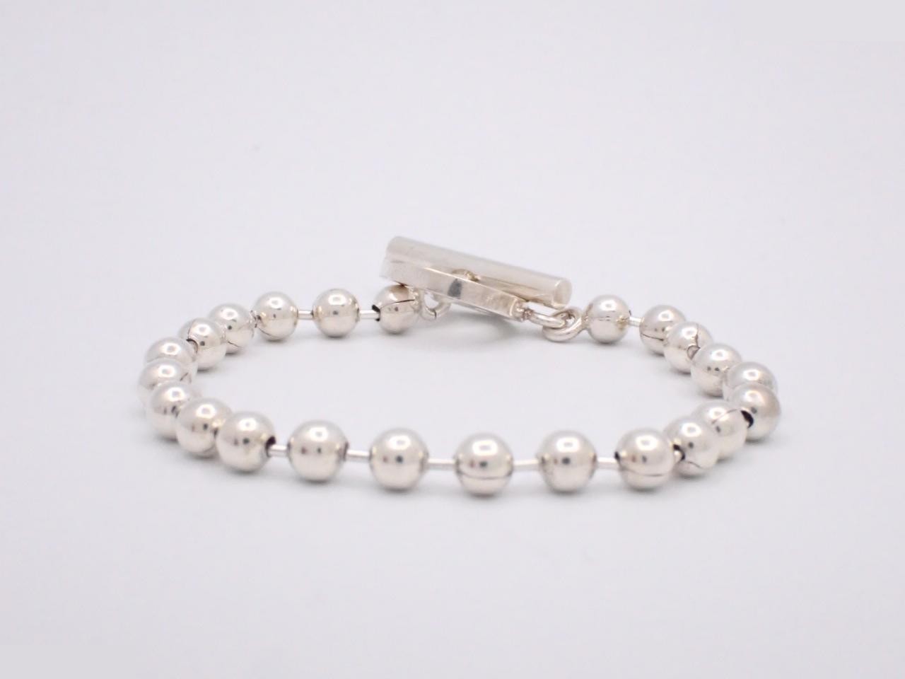 T-bar ball chain bracelet, 925 sterling silver, 14.2g — view 2