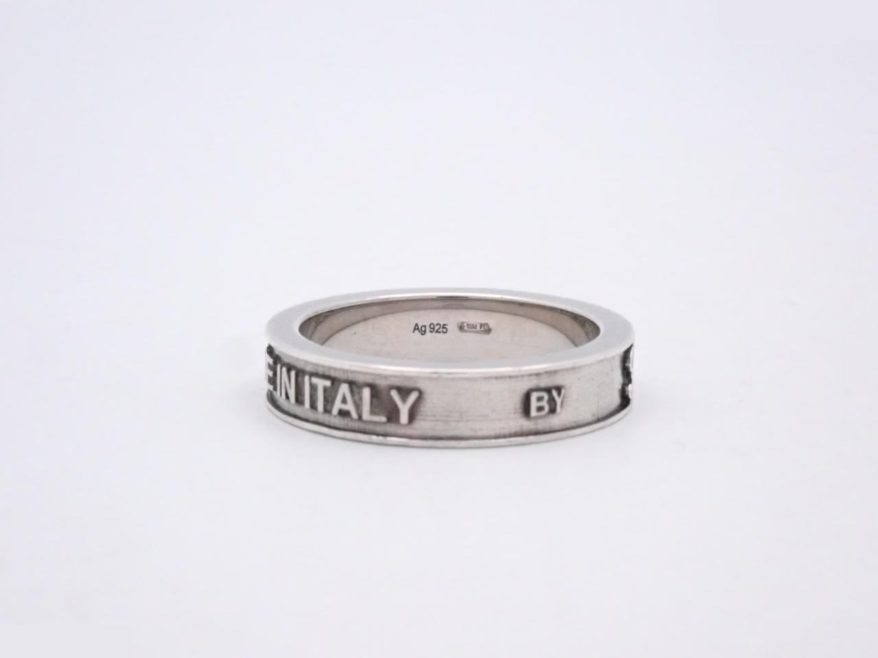 Interlocking G ring, stamped 18, actual size #17, 925g/5.6g — view 2