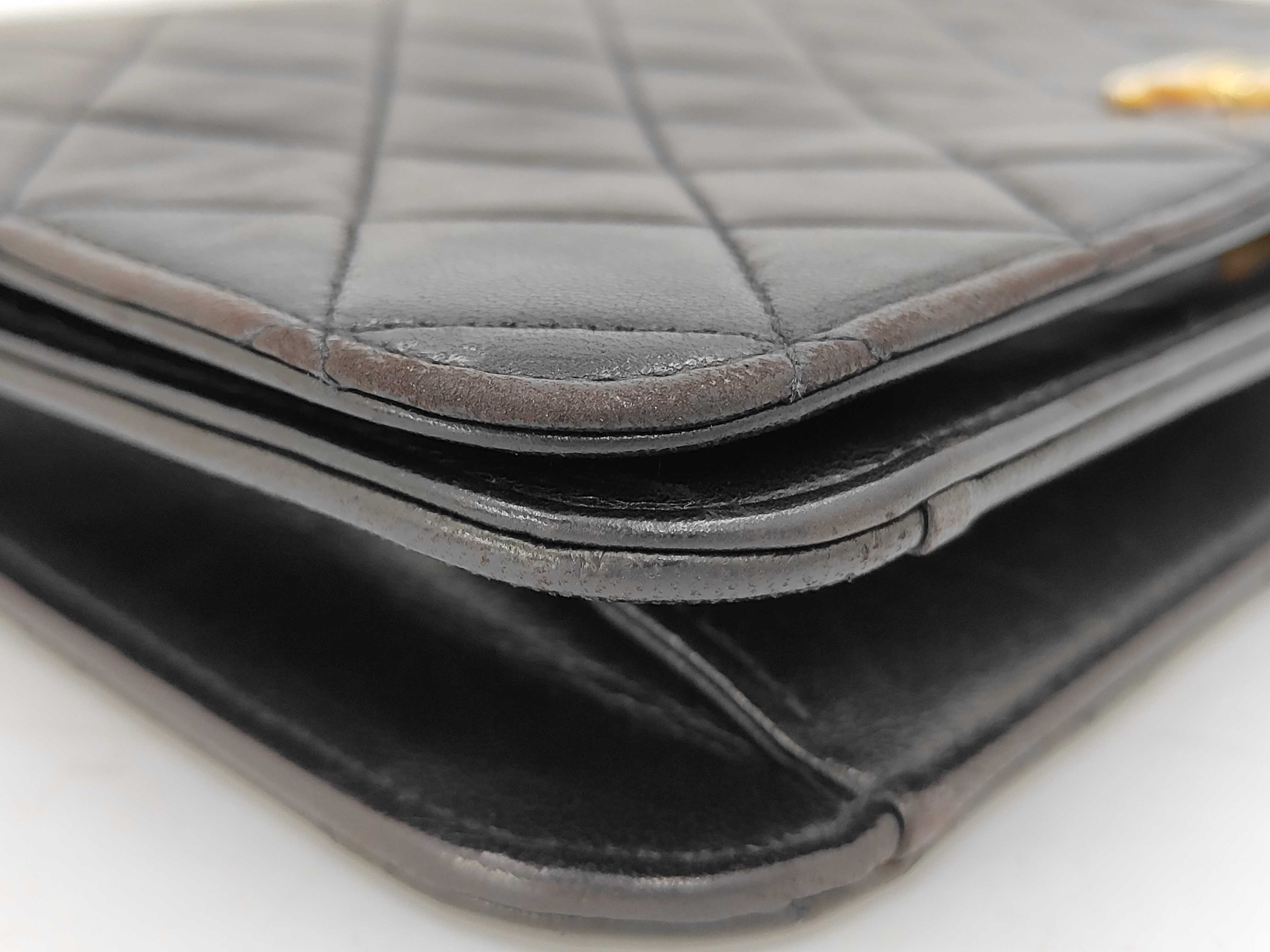 Lambskin Push-Lock Matelassé Full Flap Shoulder Bag — view 5