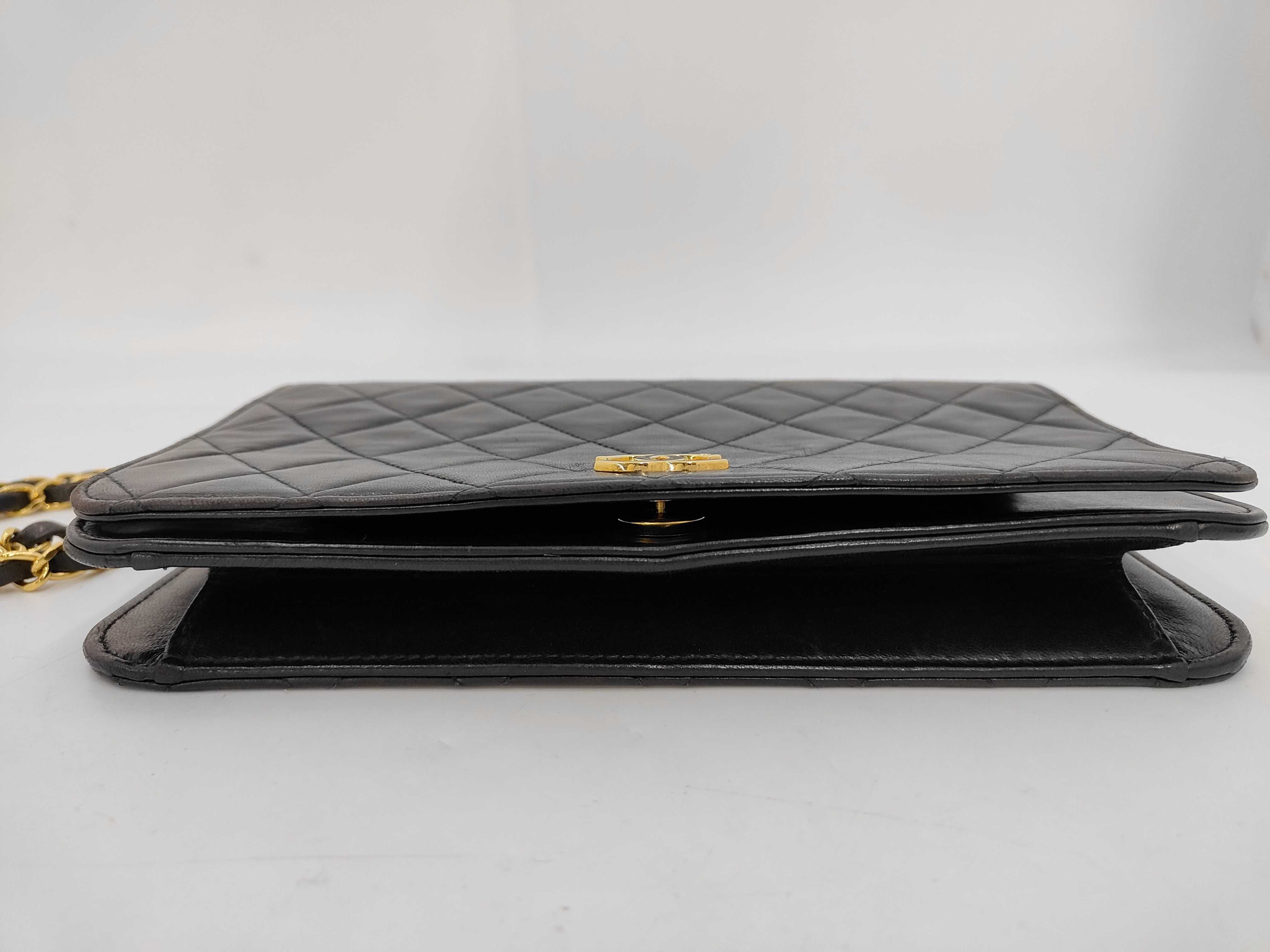 Lambskin Push-Lock Matelassé Full Flap Shoulder Bag — view 6