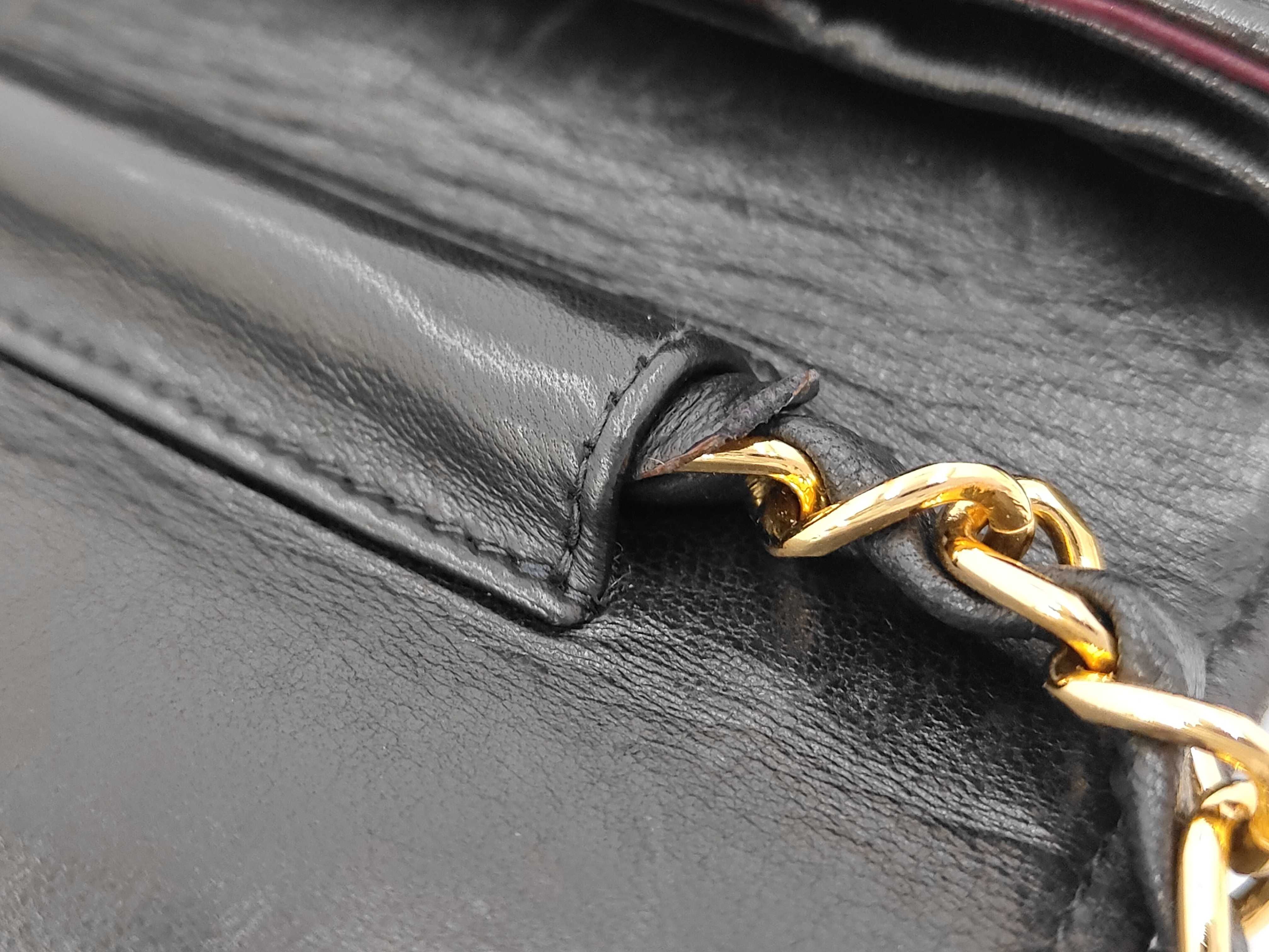 Lambskin Push-Lock Matelassé Full Flap Shoulder Bag — view 9