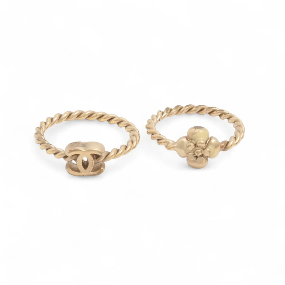 Coco Mark Camellia 09A Ring GP Gold -