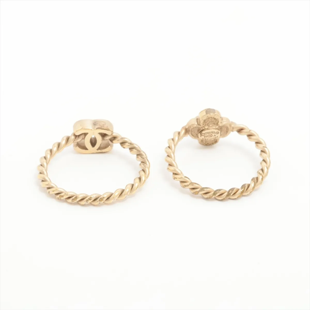 Coco Mark Camellia 09A Ring GP Gold - — view 2