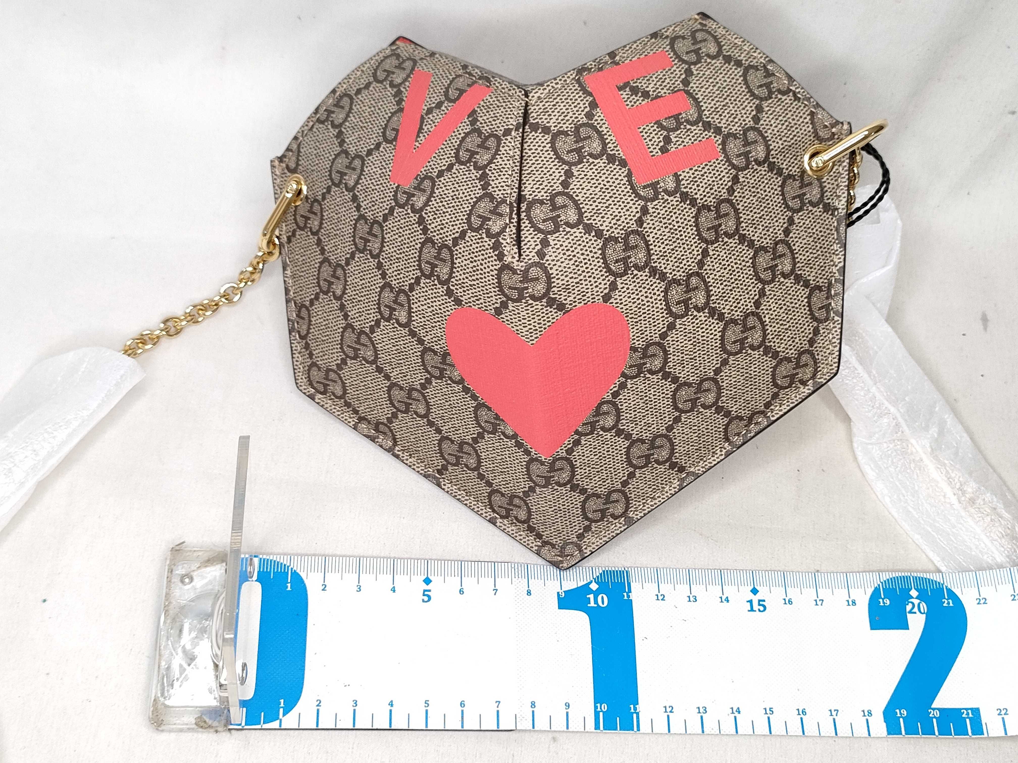GG Supreme Unused Chain Shoulder Heart Shoulder Bag — view 2
