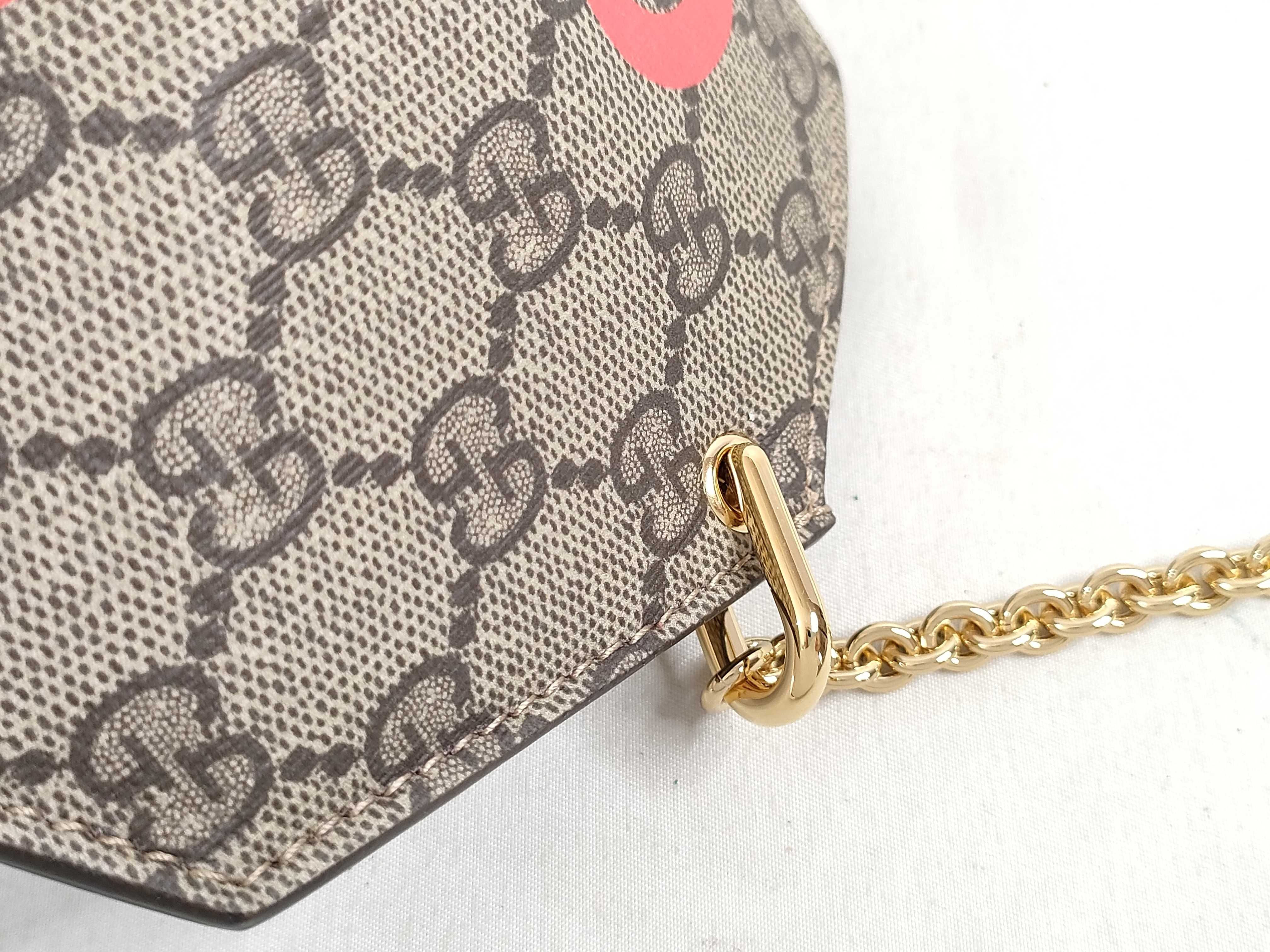 GG Supreme Unused Chain Shoulder Heart Shoulder Bag — view 5