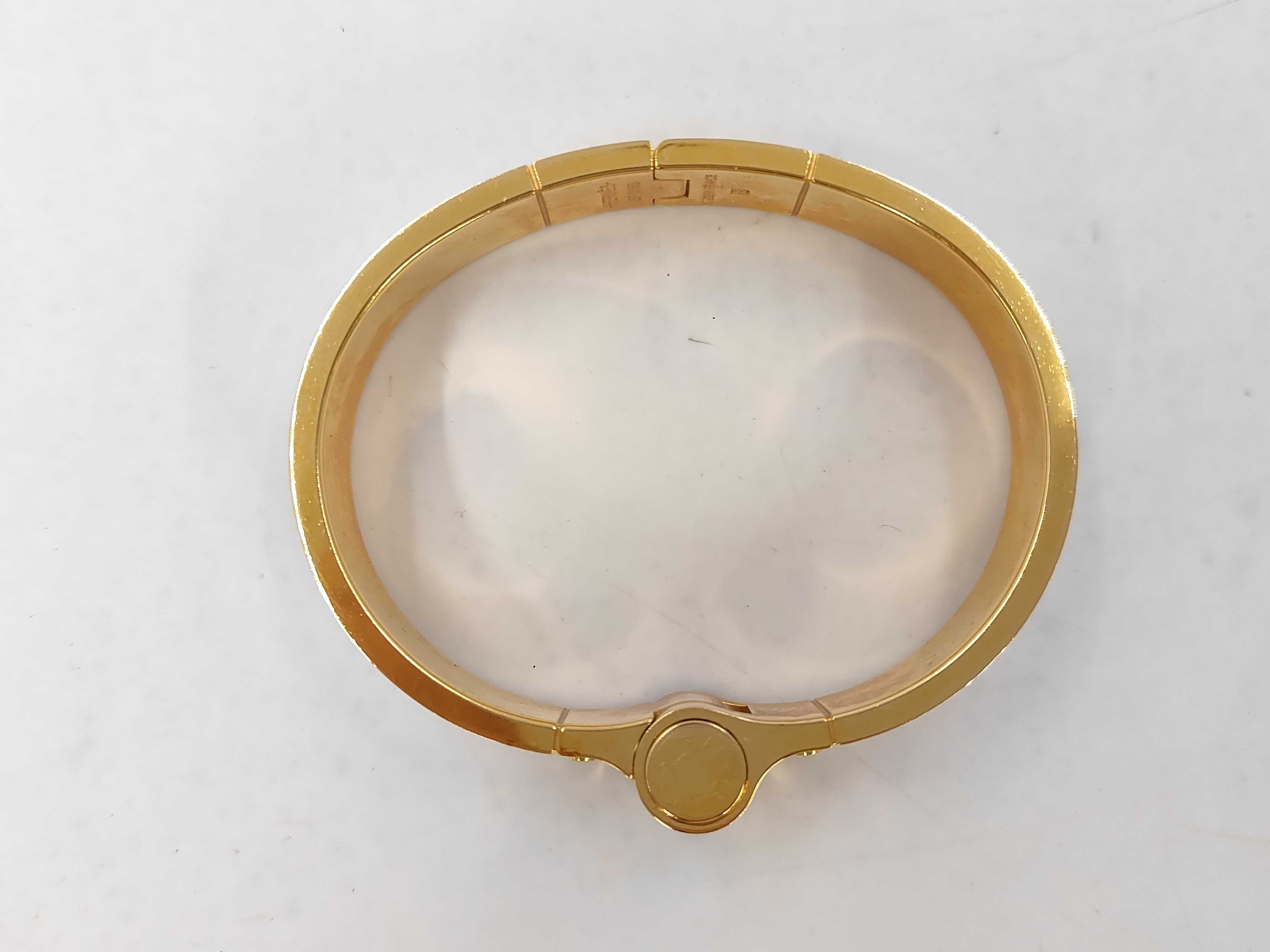 Charnière Bracelet/Bangle with GP Hardware, Pink — view 2