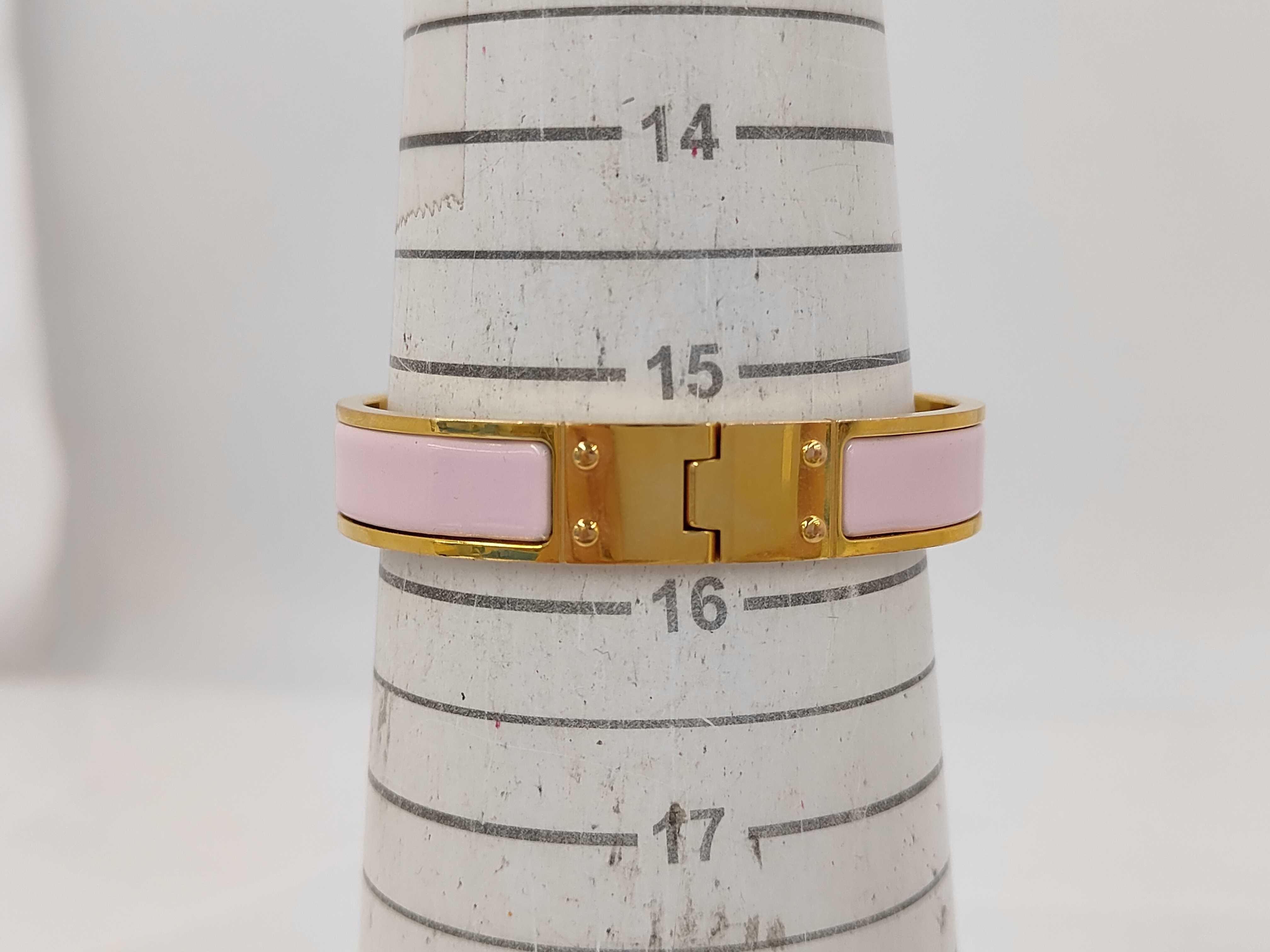 Charnière Bracelet/Bangle with GP Hardware, Pink — view 6