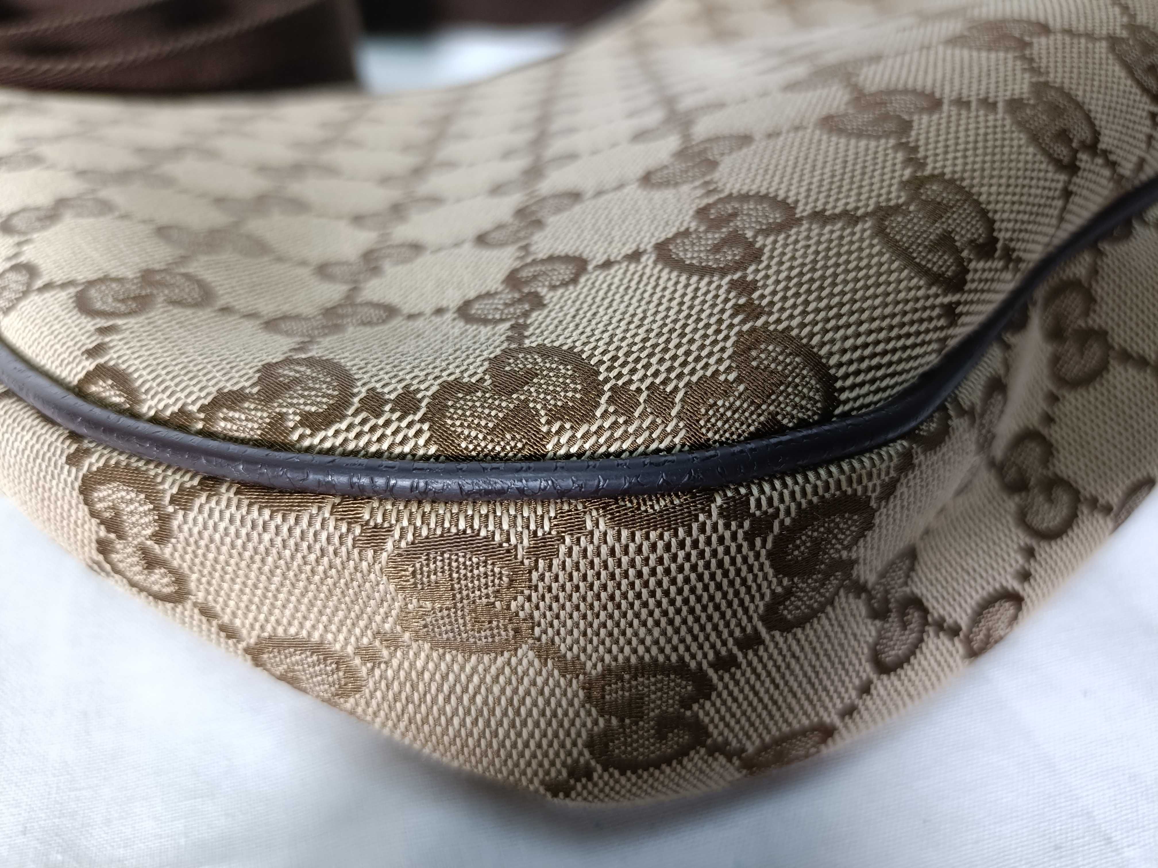 handbag, one-shoulder bag, GG canvas, leather shoulder bag — view 4