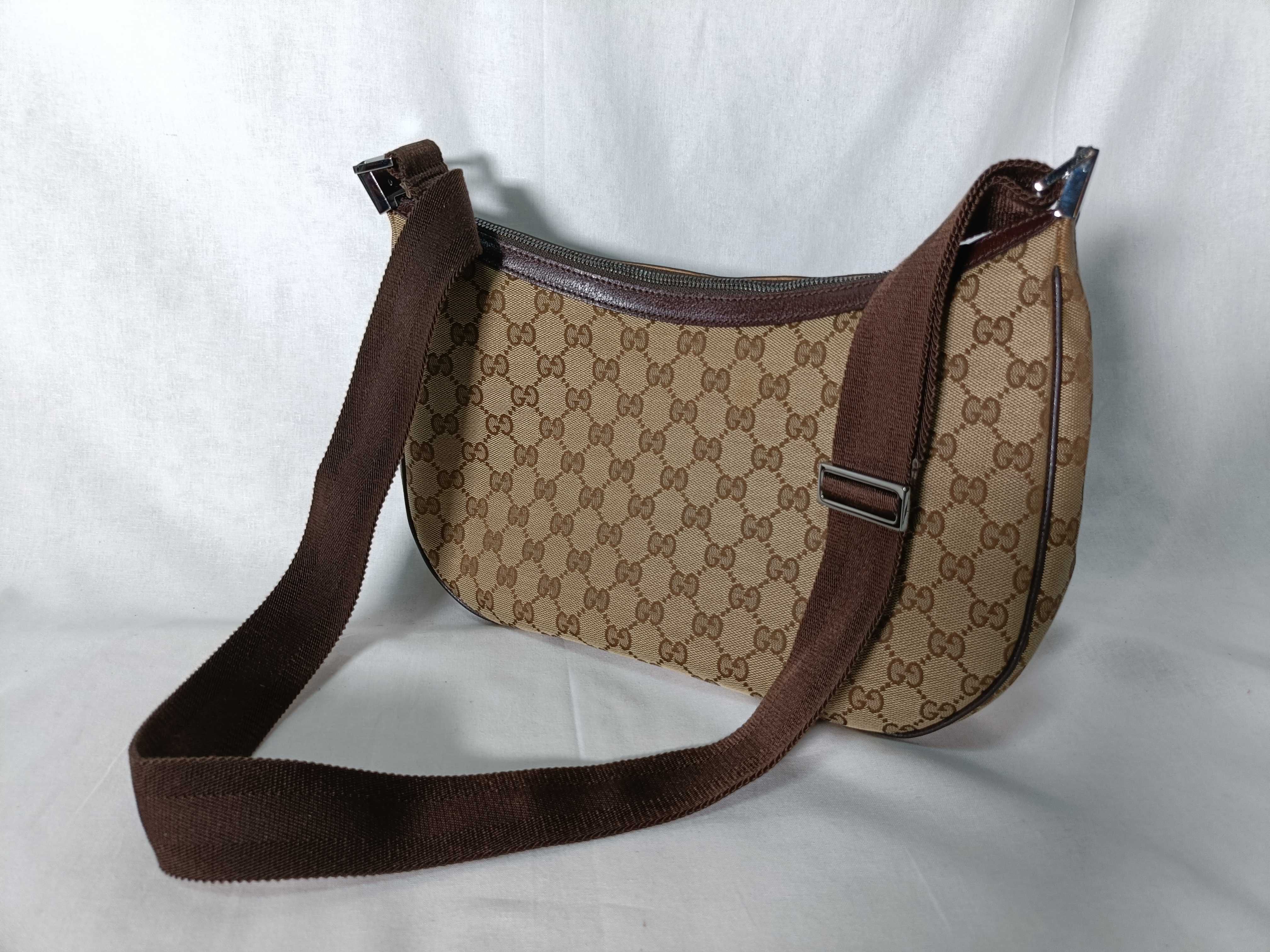 handbag, one-shoulder bag, GG canvas, leather shoulder bag — view 5