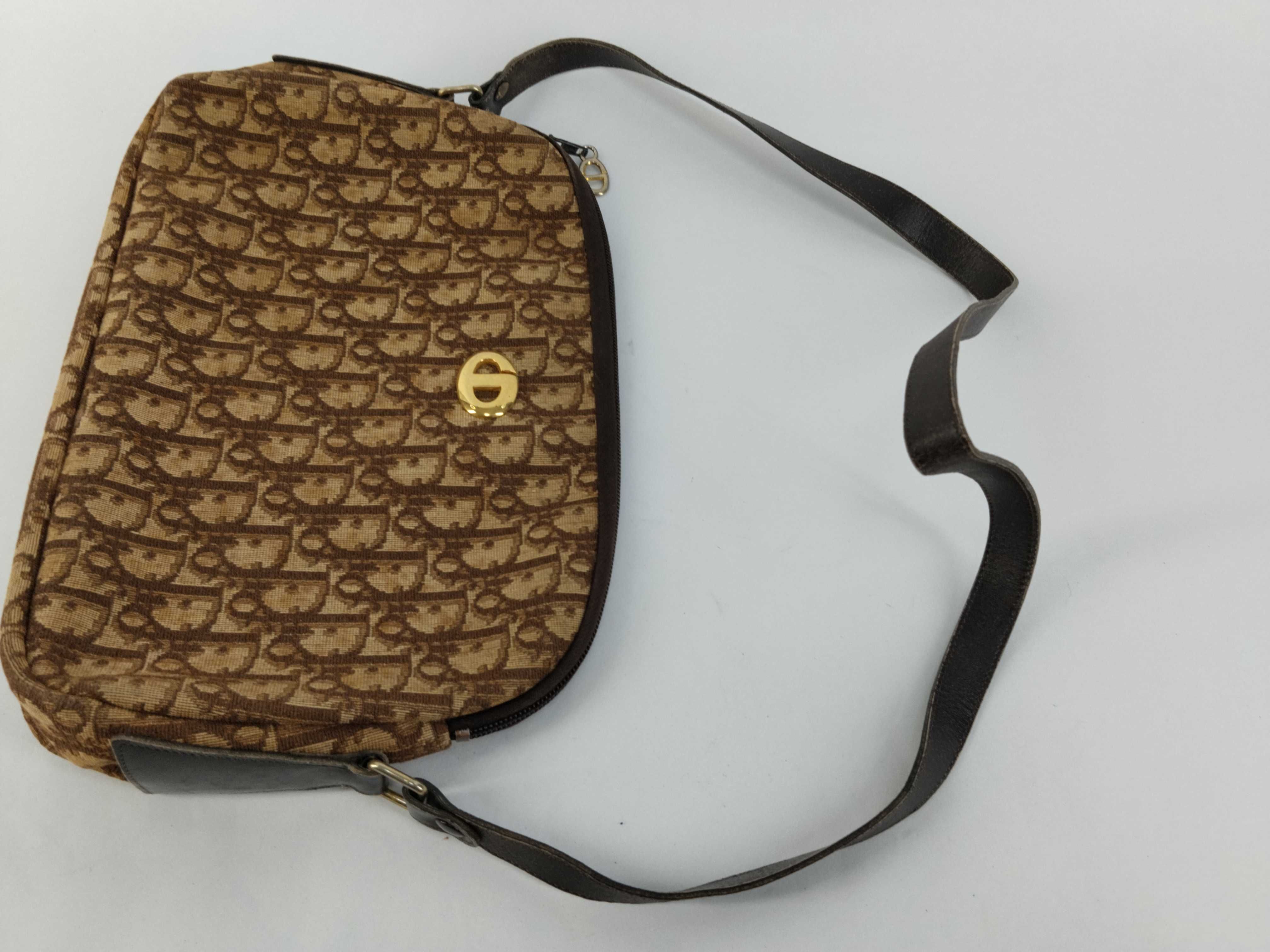 Trotter One-Shoulder Bag, Canvas, Brown Shoulder Bag — view 3