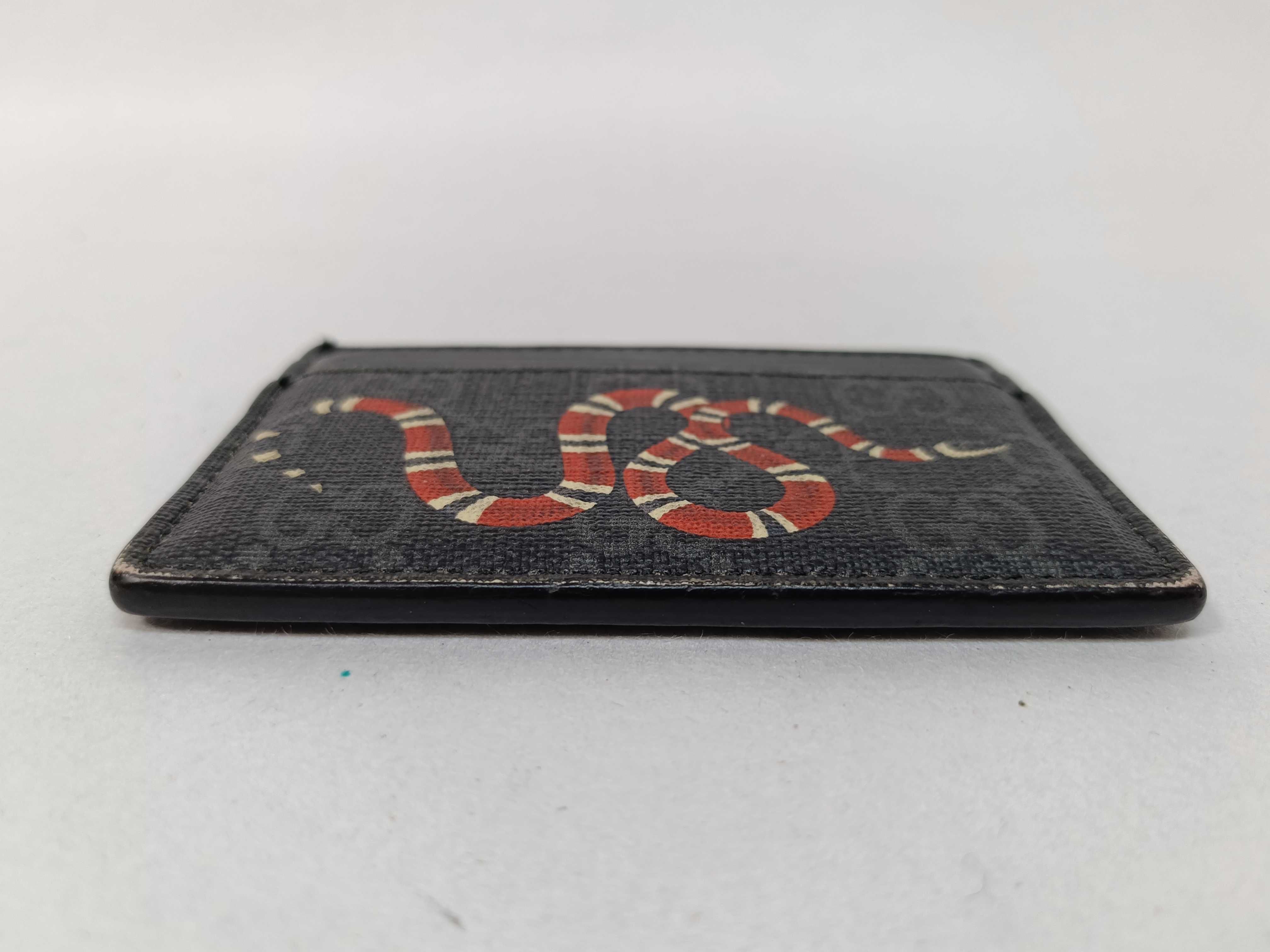 GG Supreme Kingsnake Print Business Card Holder/Card Case 451277 (Card Case/Pass Case/Business Card Holder) — view 5