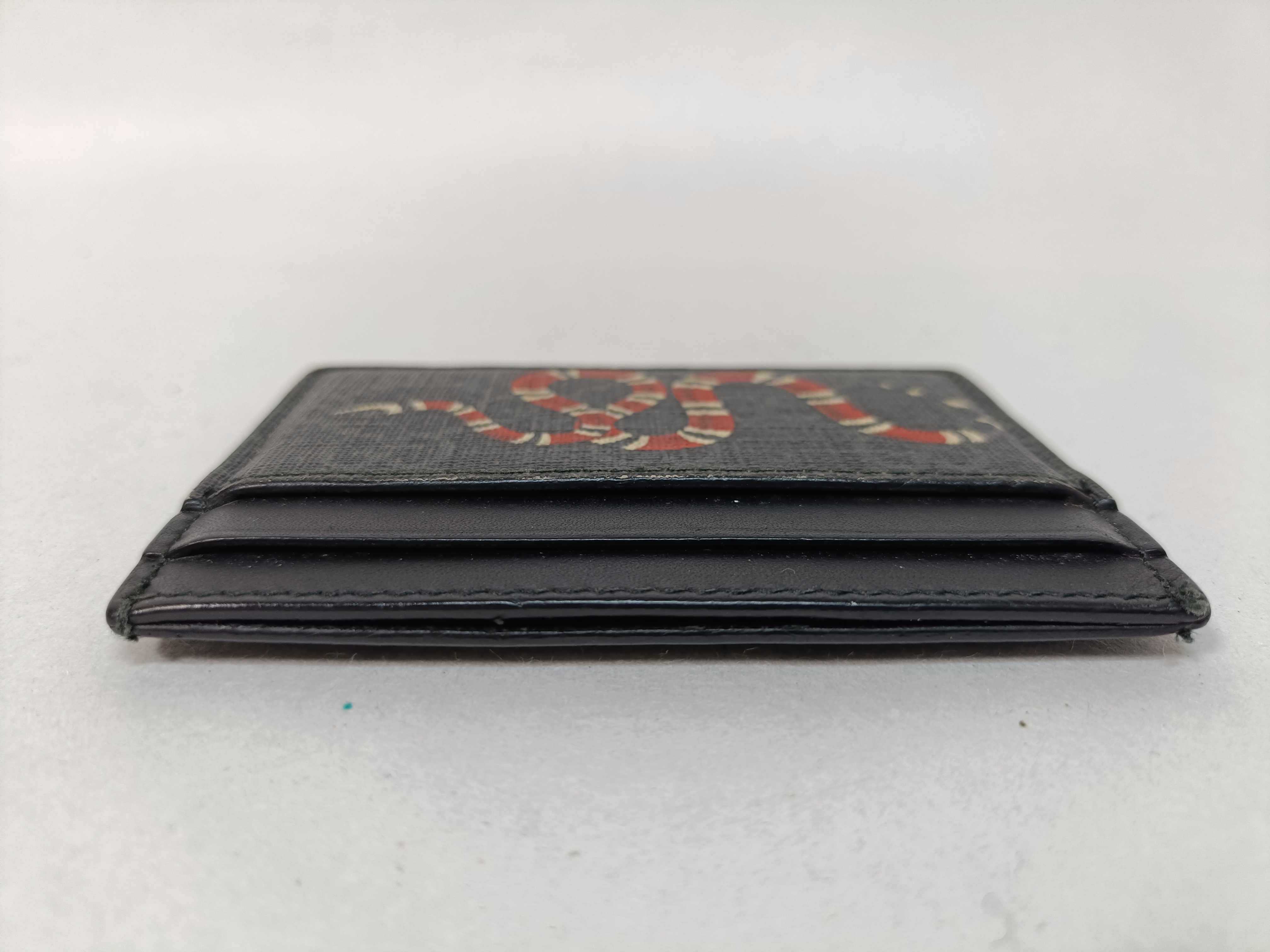 GG Supreme Kingsnake Print Business Card Holder/Card Case 451277 (Card Case/Pass Case/Business Card Holder) — view 6