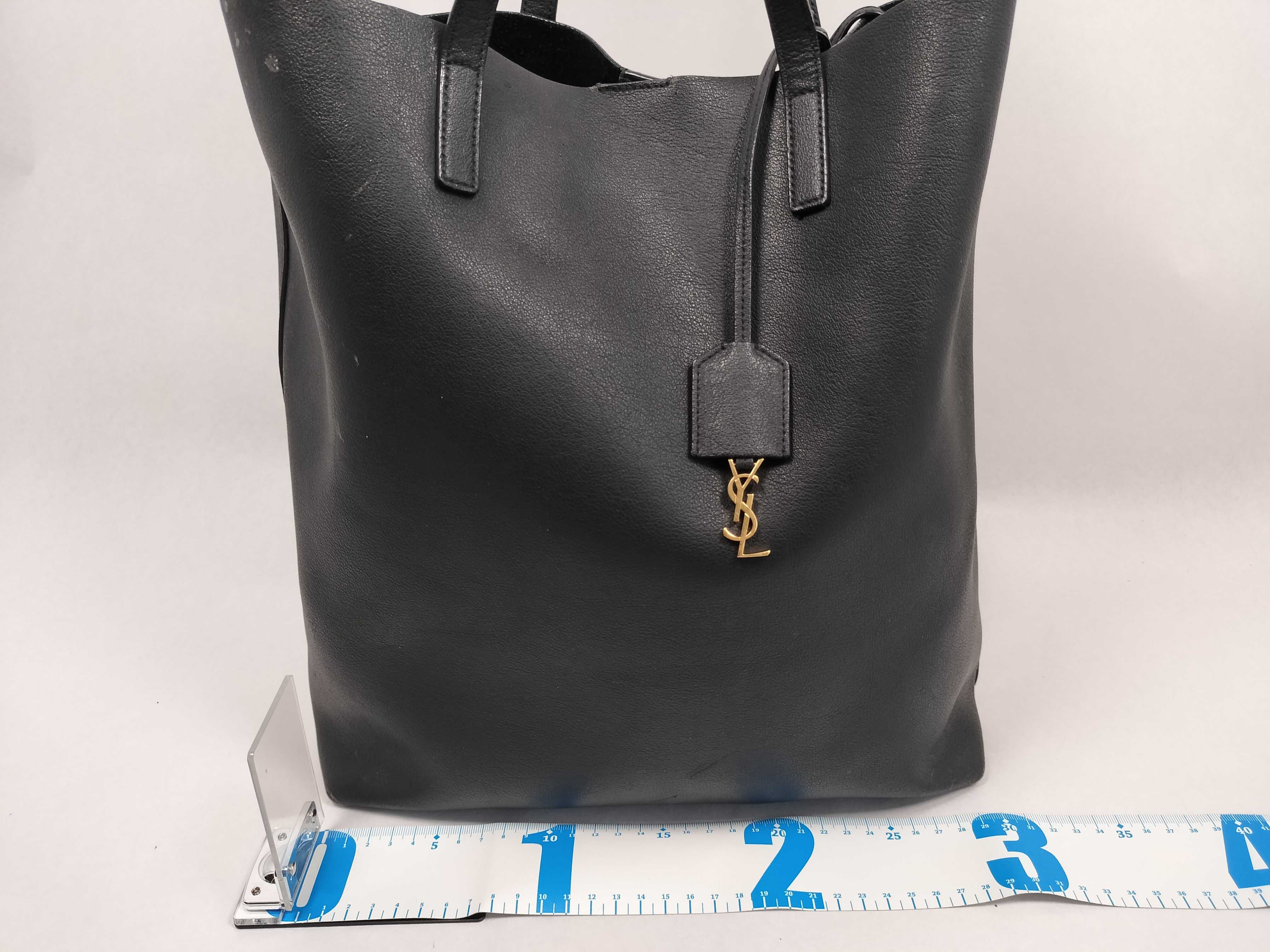 SG- Paris Sac Shopping Leather Tote bag Black 454203 Tote bag — view 2