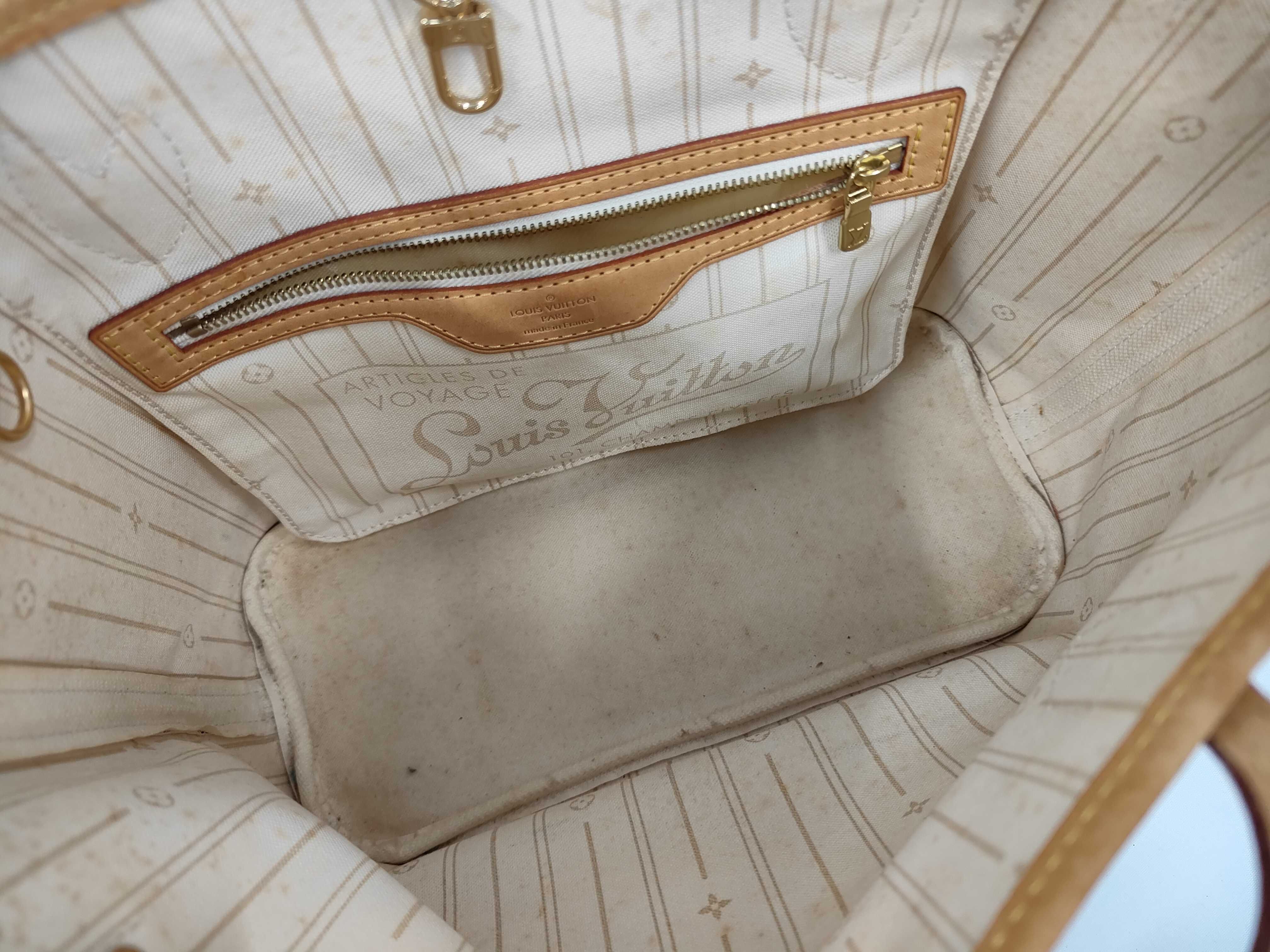 Neverfull Damier Azur Handbag Shoulder Bag — view 9
