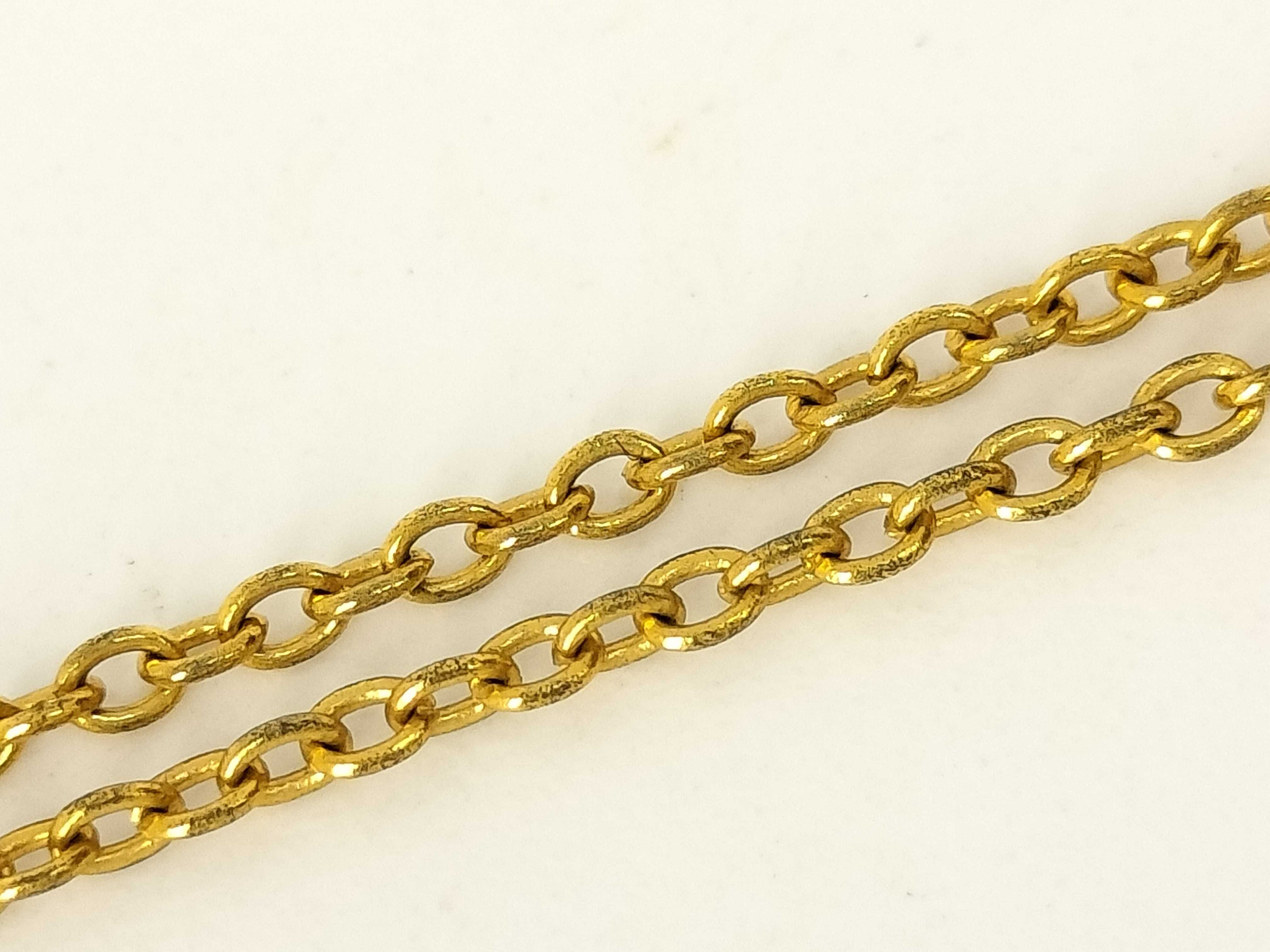 necklace, gold, G logo, rhinestone necklace — view 8