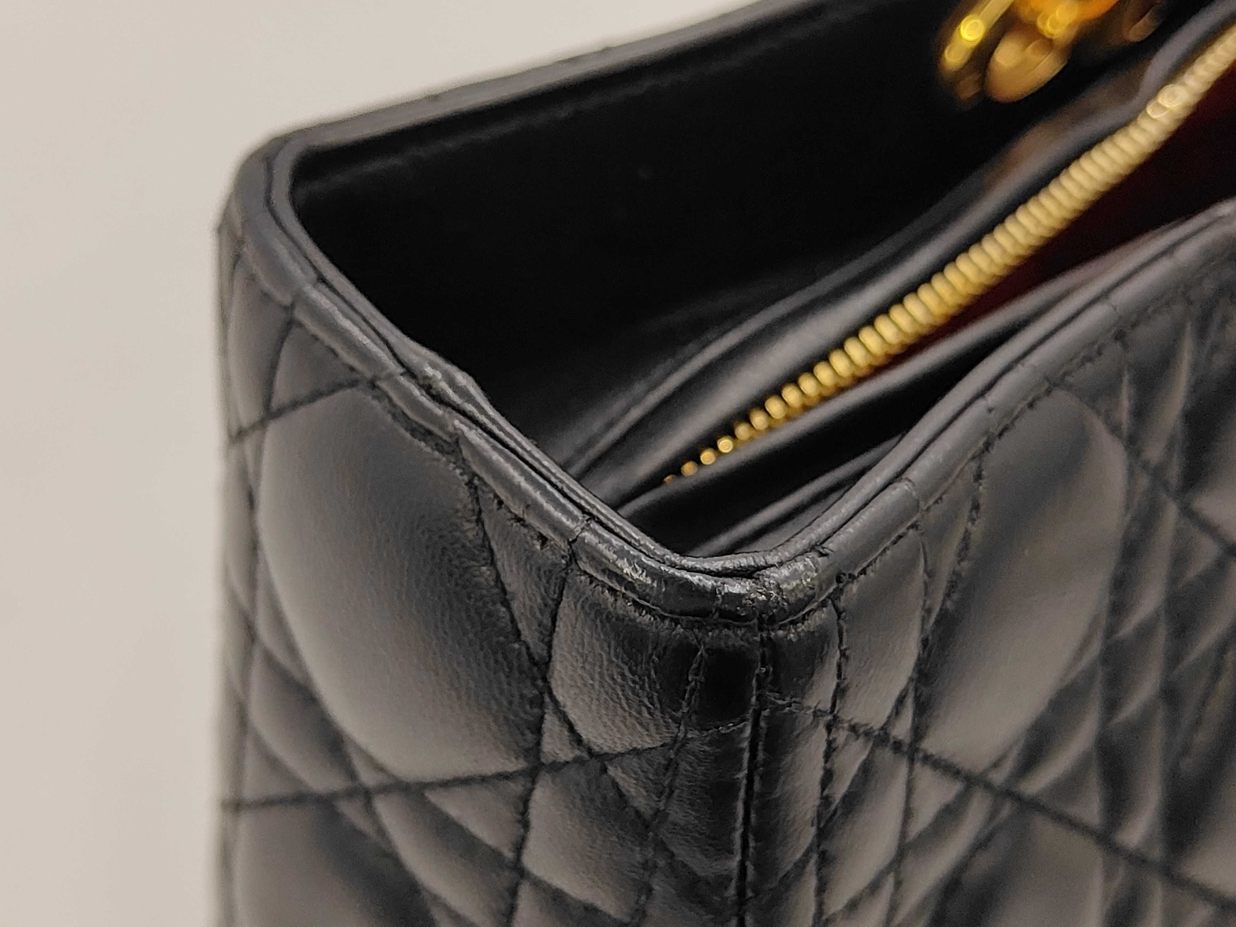Christian Lady Dior Cannage Leather Black Bag — view 10