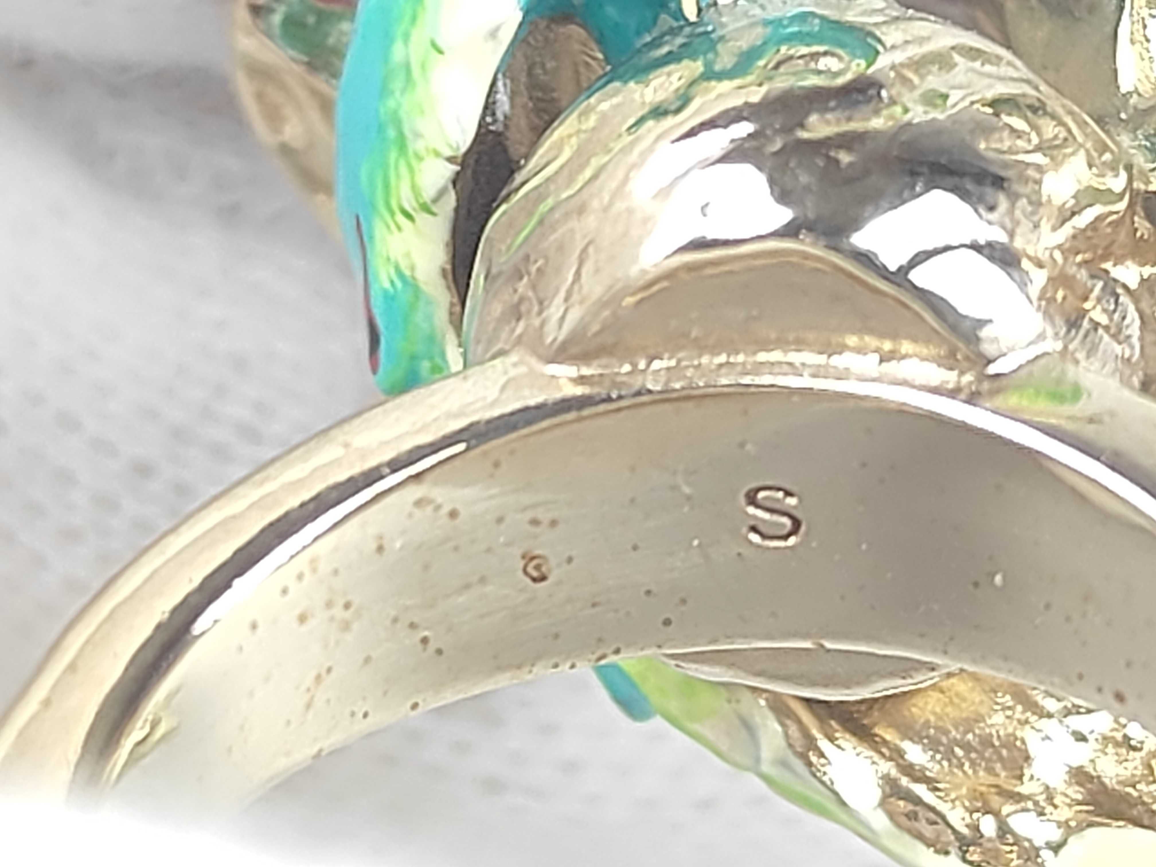 Bird/Flower Motif Ring, Size S — view 6