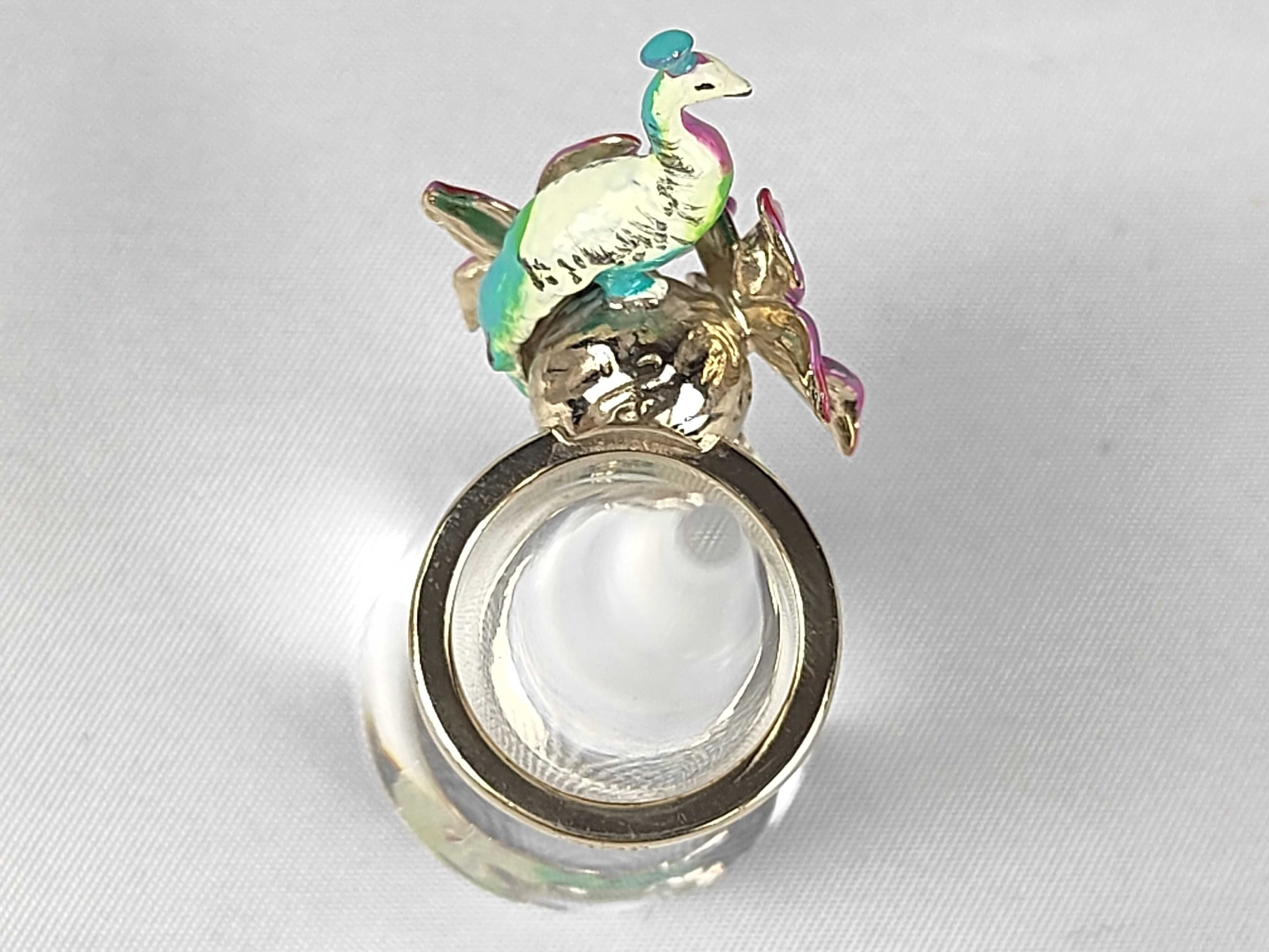 Bird/Flower Motif Ring, Size S — view 7