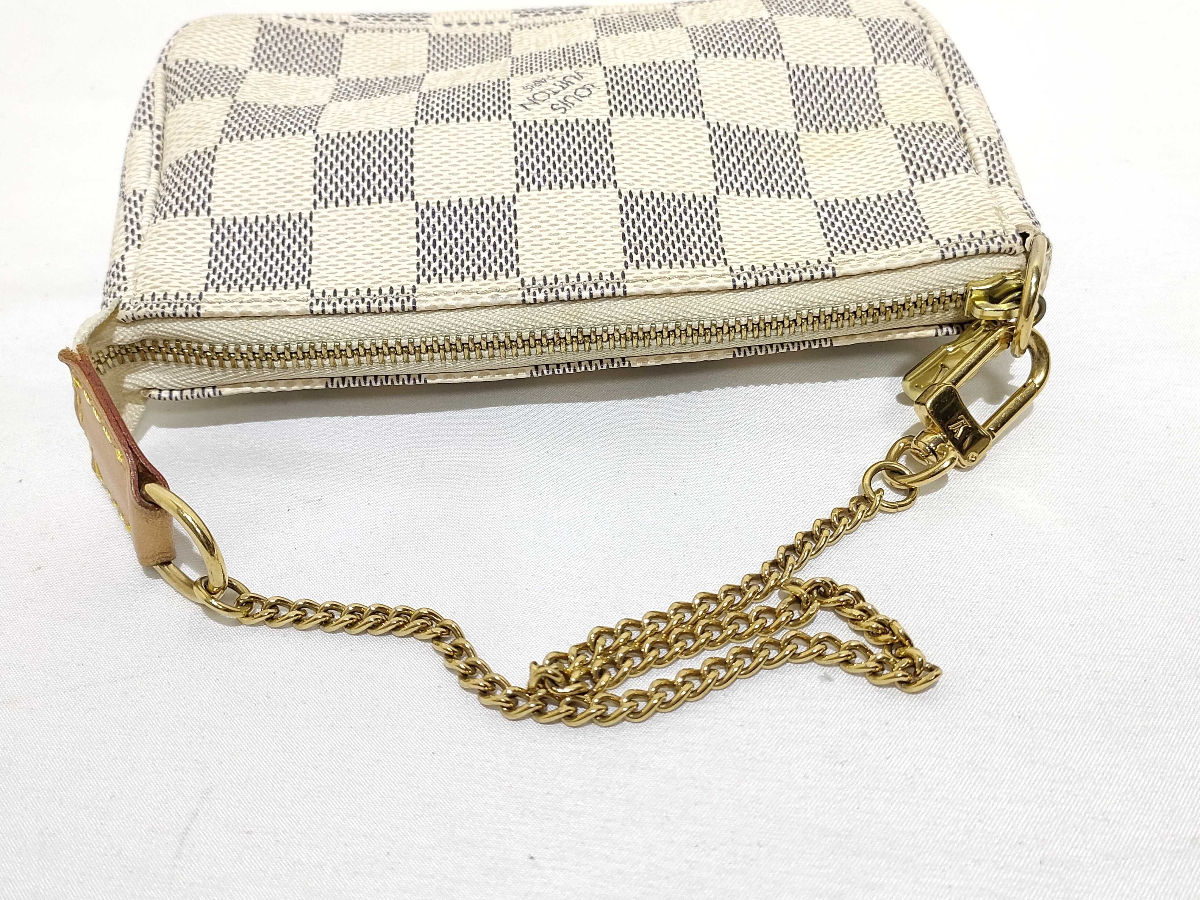 Damier Azur Mini Pochette Accessoires N58010 Handbag — view 3