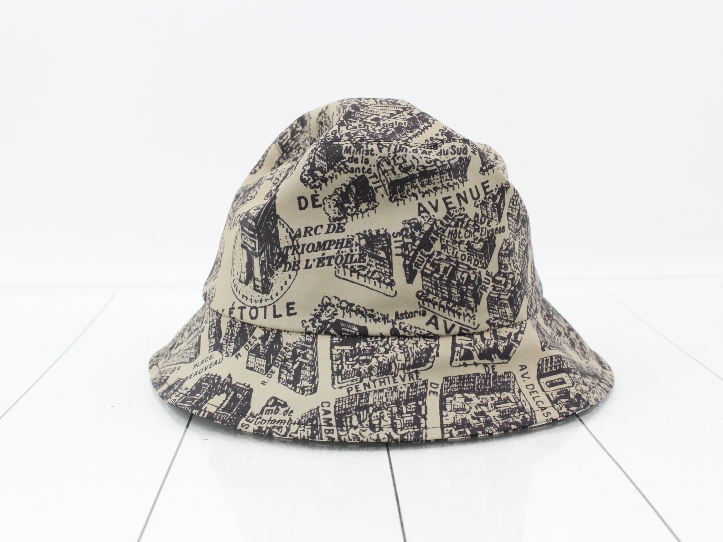 Unused hat with Paris map — view 2